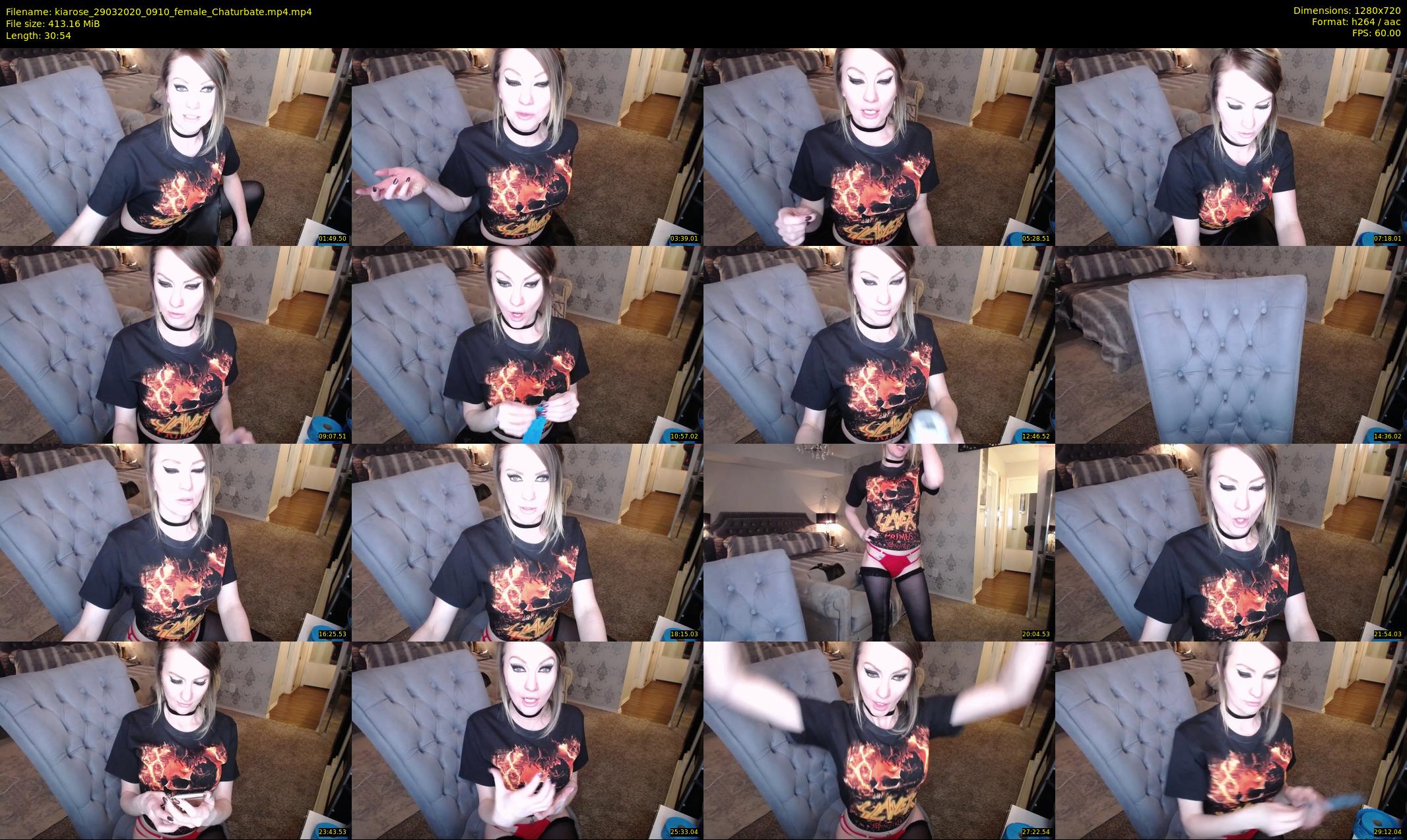 kiarose — 31 minute Chaturbate female cam show recording, 720p, Mar 29, 2020