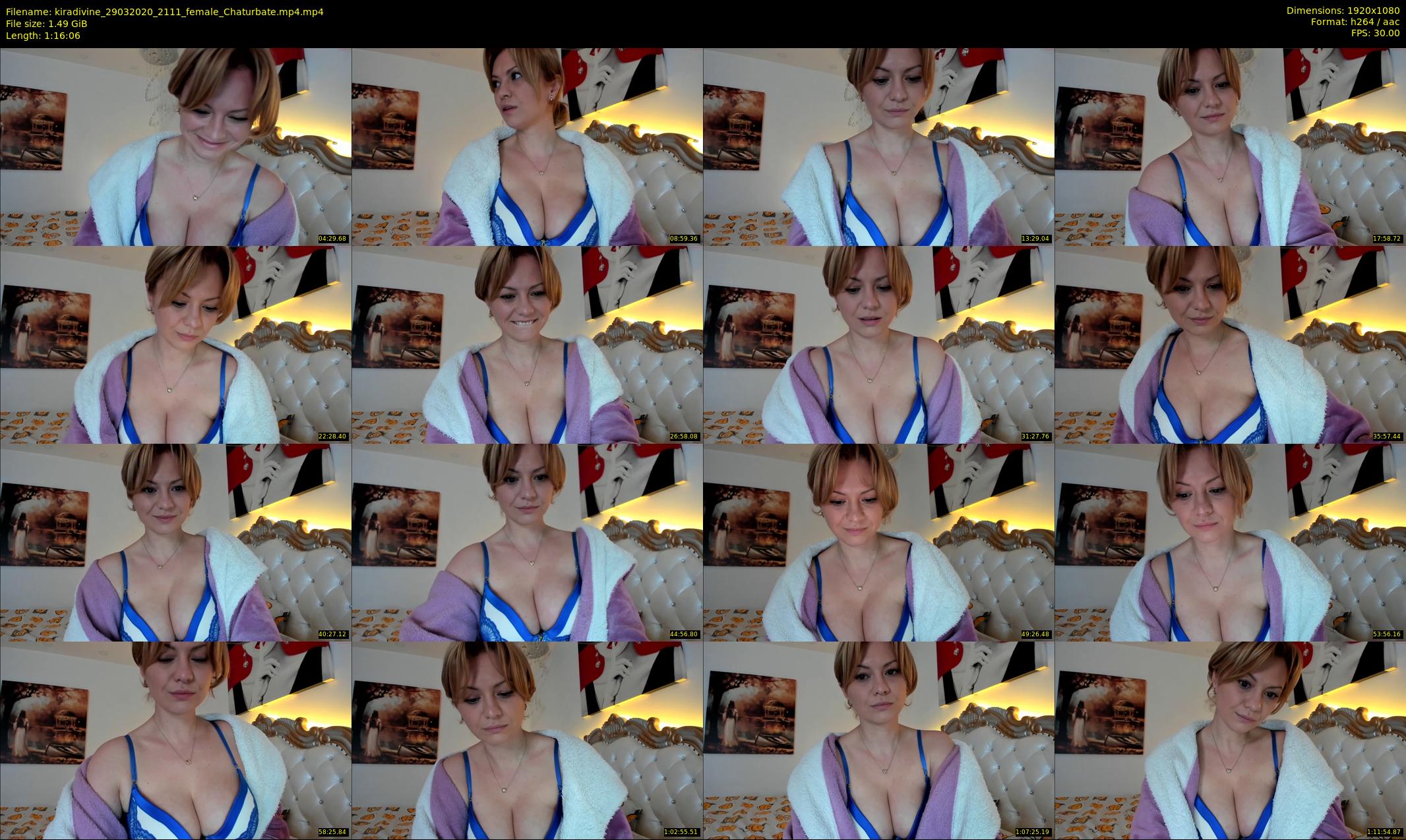 kiradivine — 77 minute Chaturbate female cam show recording, 1080p, Mar 29, 2020