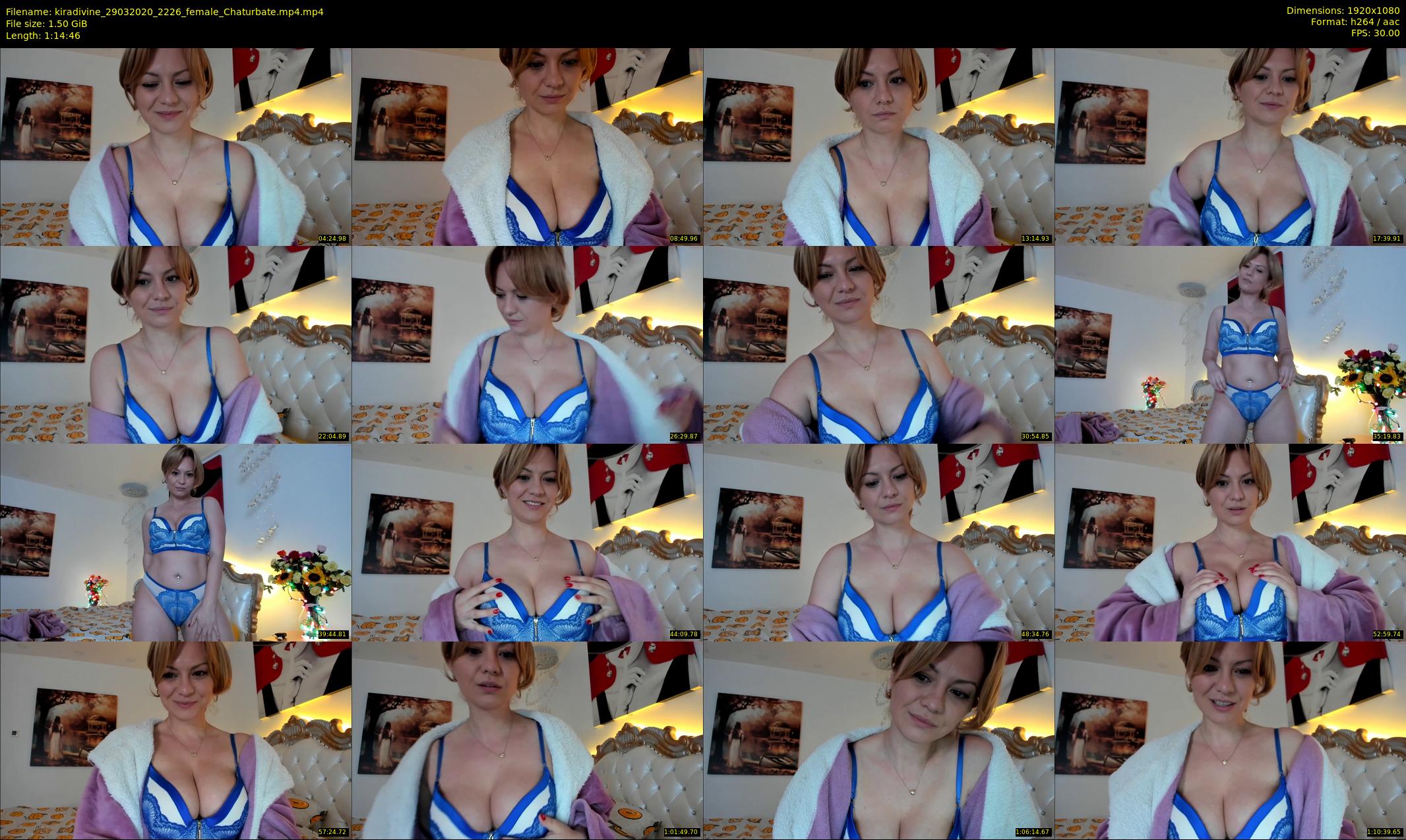 kiradivine — 75 minute Chaturbate female cam show recording, 1080p, Mar 29, 2020