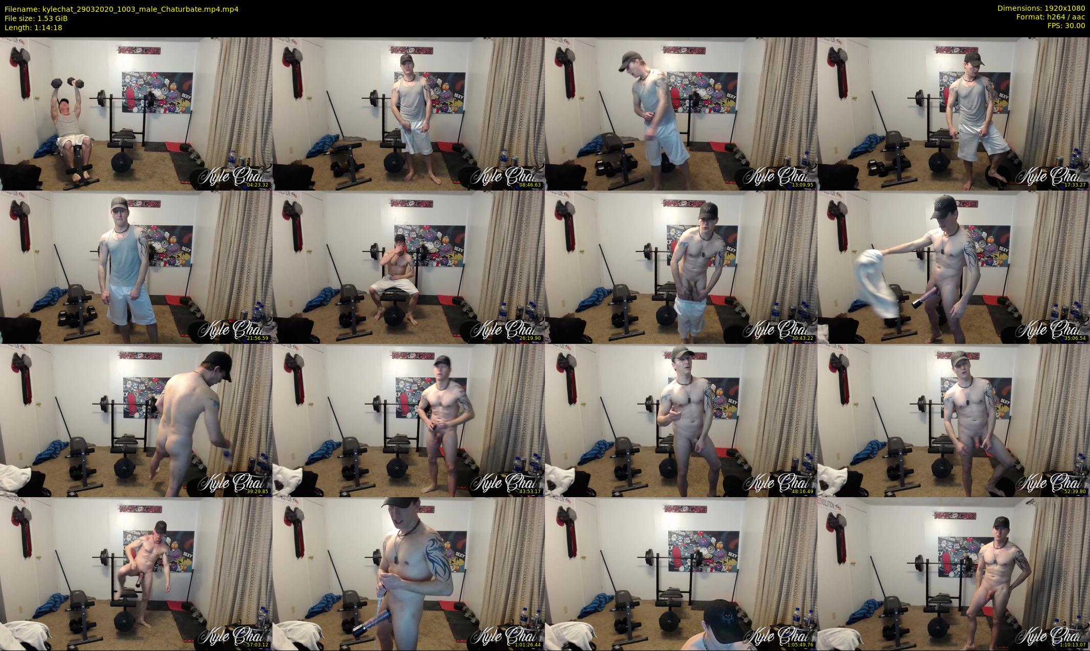 kylechat — 75 minute Chaturbate male cam show recording, 1080p, Mar 29, 2020