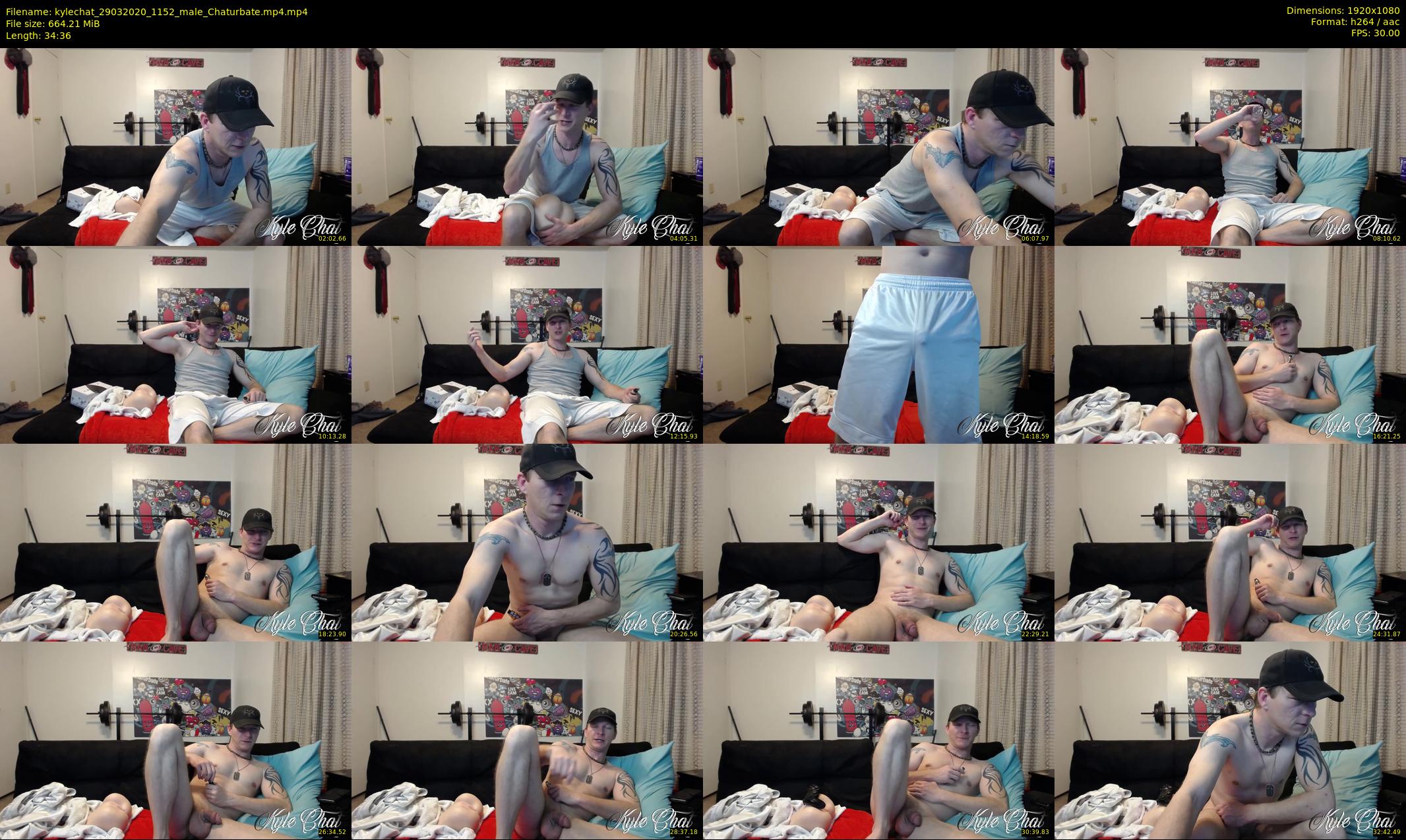 kylechat — 35 minute Chaturbate male cam show recording, 1080p, Mar 29, 2020