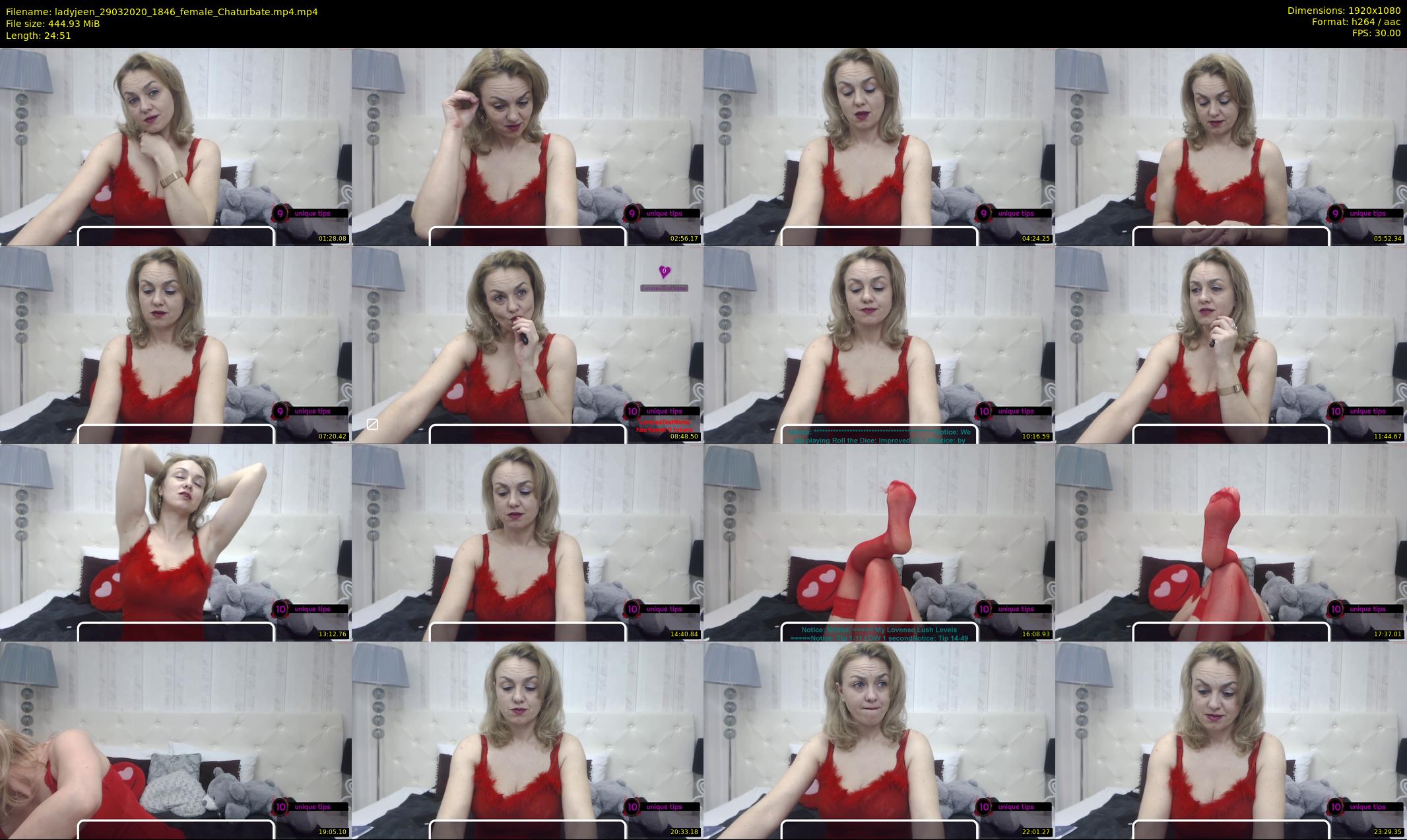 ladyjeen — 25 minute Chaturbate female cam show recording, 1080p, Mar 29, 2020