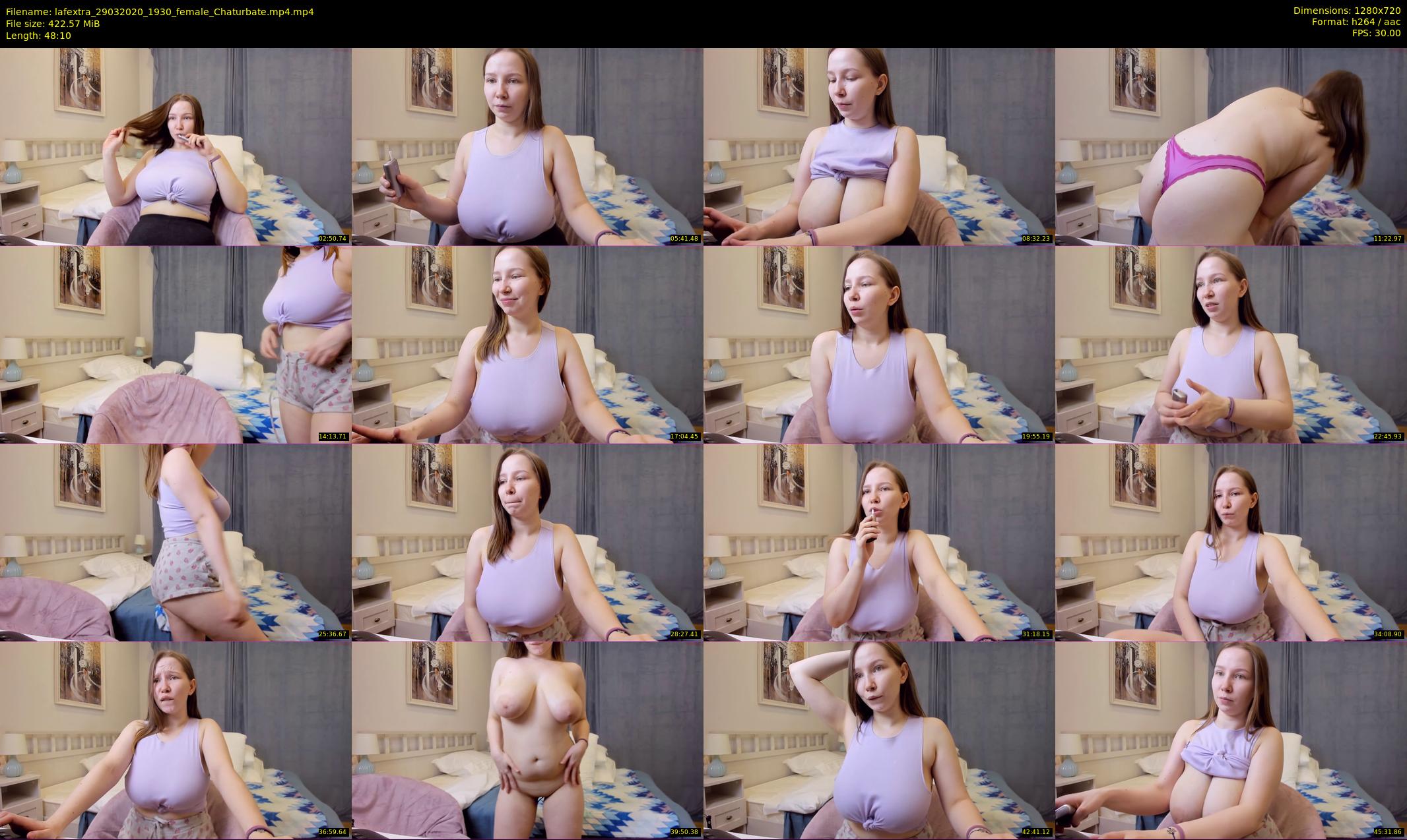 lafextra — 49 minute Chaturbate female cam show recording, 720p, Mar 29, 2020
