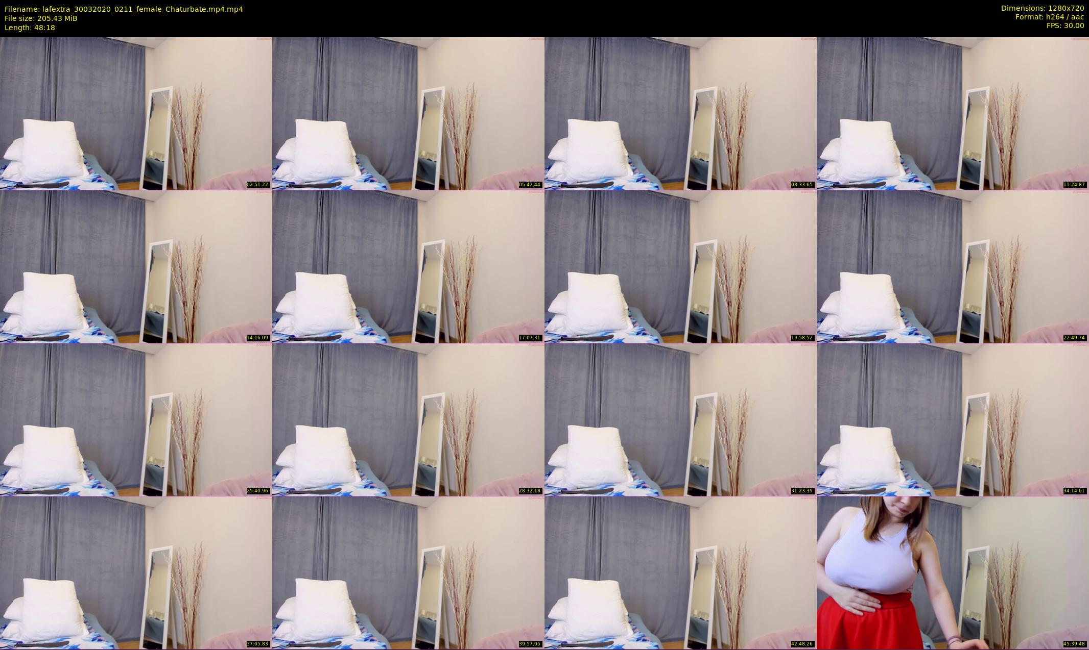 lafextra — 49 minute Chaturbate female cam show recording, 720p, Mar 30, 2020