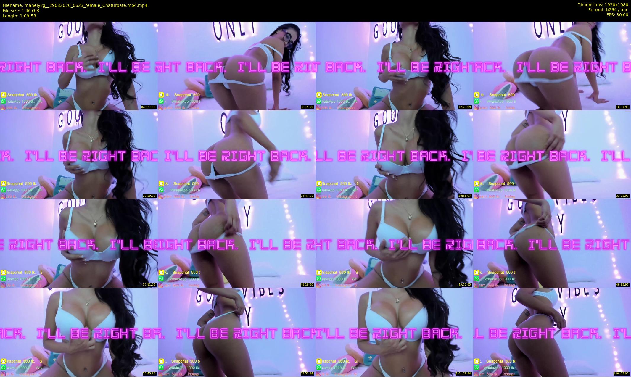 manelykg_ — 70 minute Chaturbate female cam show recording, 1080p, Mar 29, 2020
