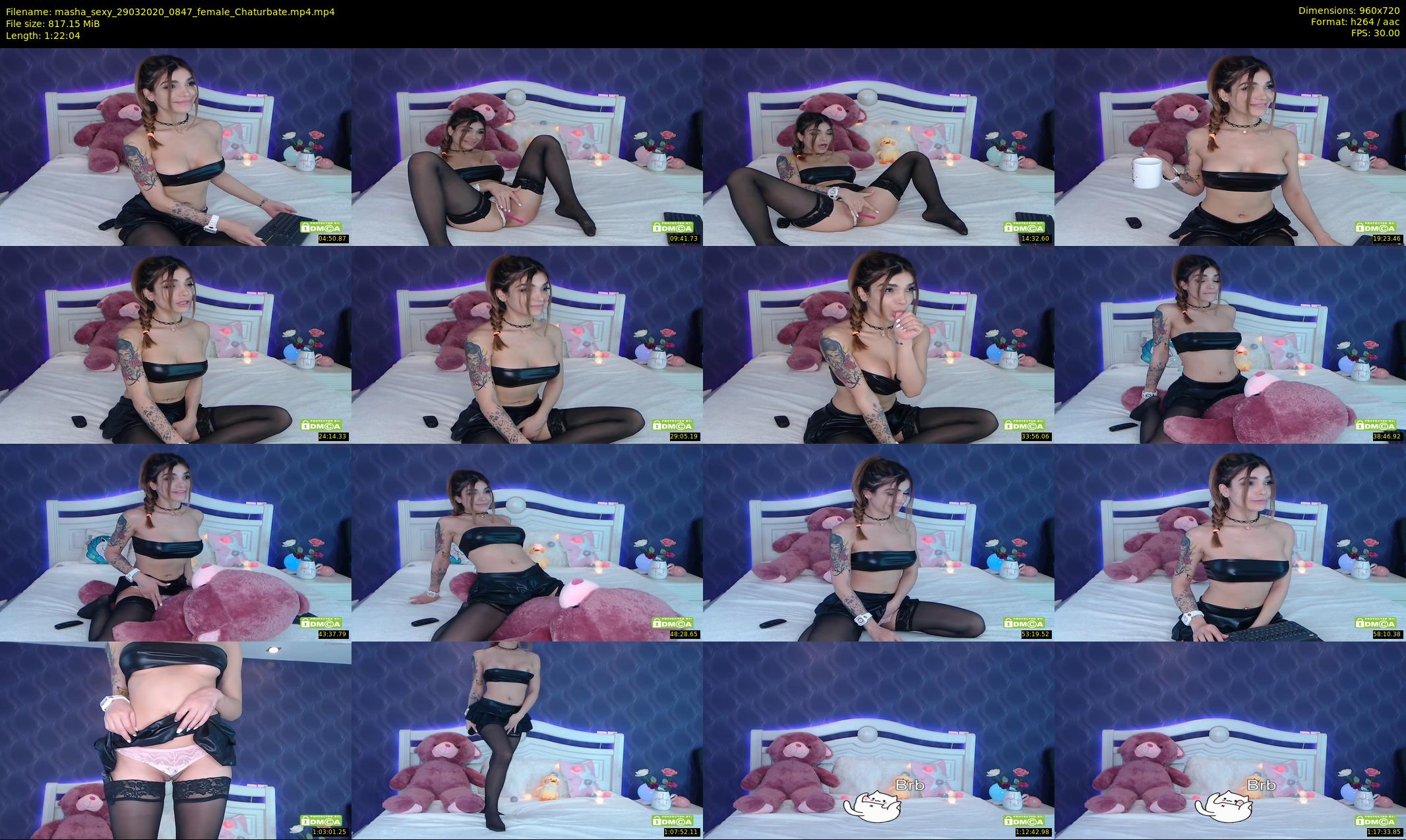 masha_sexy — 83 minute Chaturbate female cam show recording, 720p, Mar 29, 2020