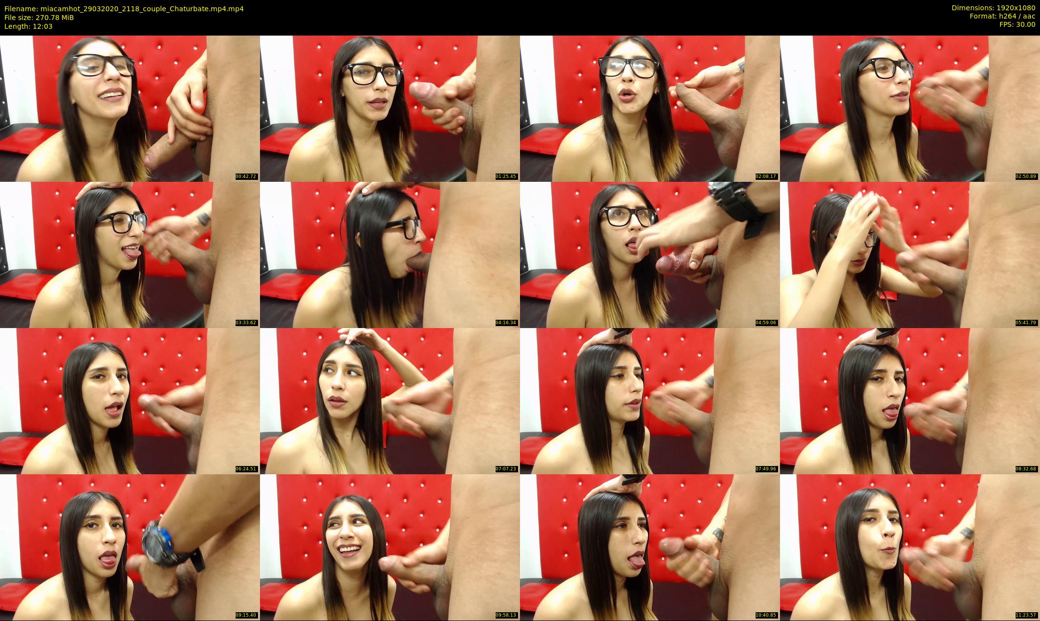 miacamhot — 13 minute Chaturbate couple cam show recording, 1080p, Mar 29, 2020