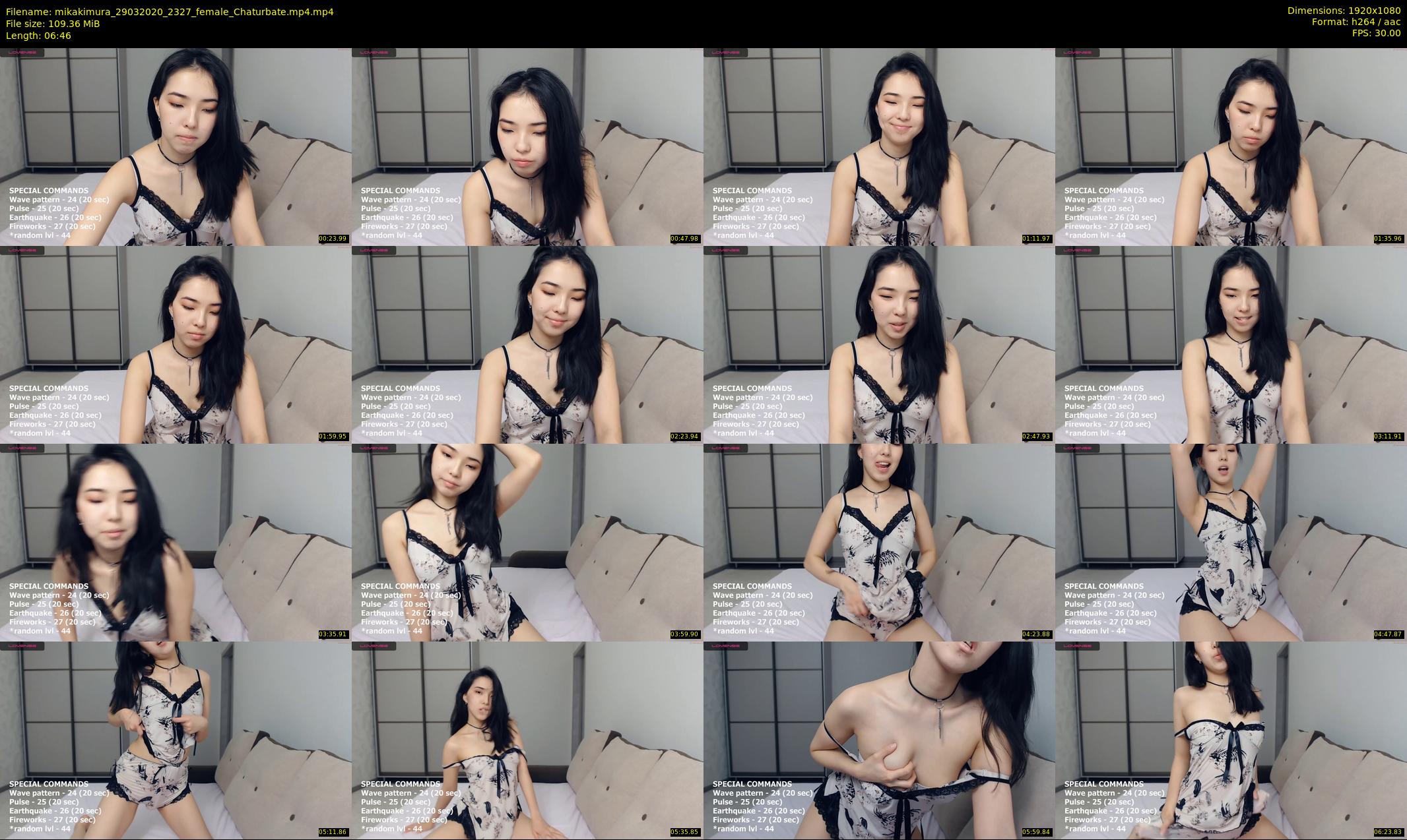 mikakimura — 7 minute Chaturbate female cam show recording, 1080p, Mar 29, 2020