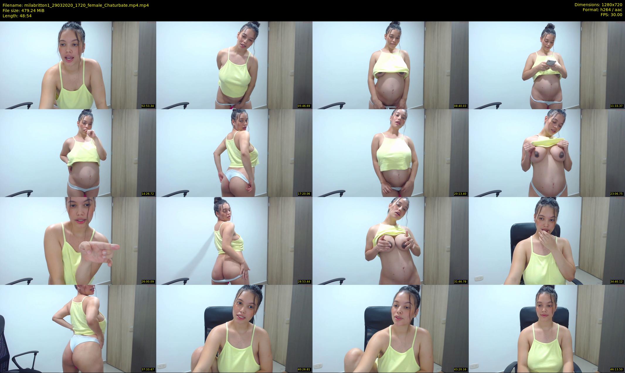 milabritton1 — 49 minute Chaturbate female cam show recording, 720p, Mar 29, 2020
