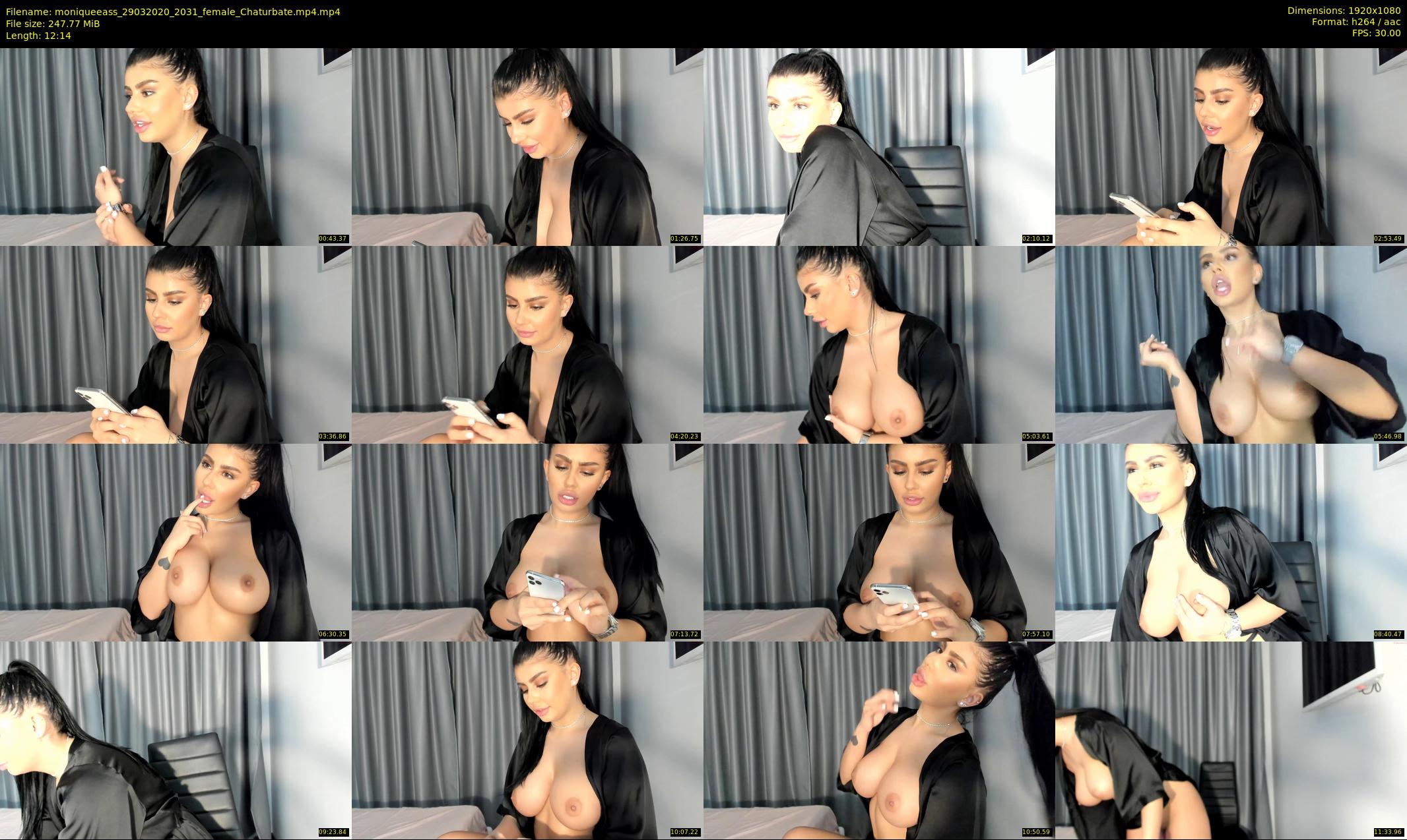 moniqueeass — 13 minute Chaturbate female cam show recording, 1080p, Mar 29, 2020