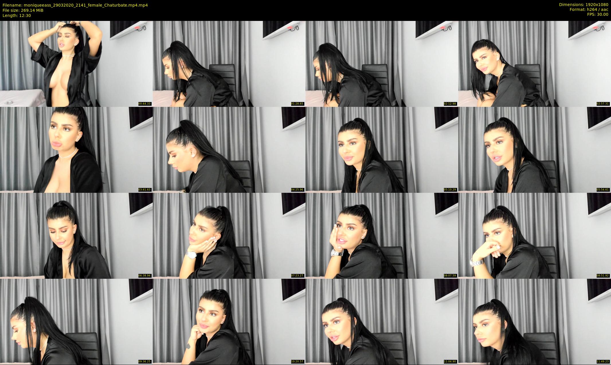 moniqueeass — 13 minute Chaturbate female cam show recording, 1080p, Mar 29, 2020