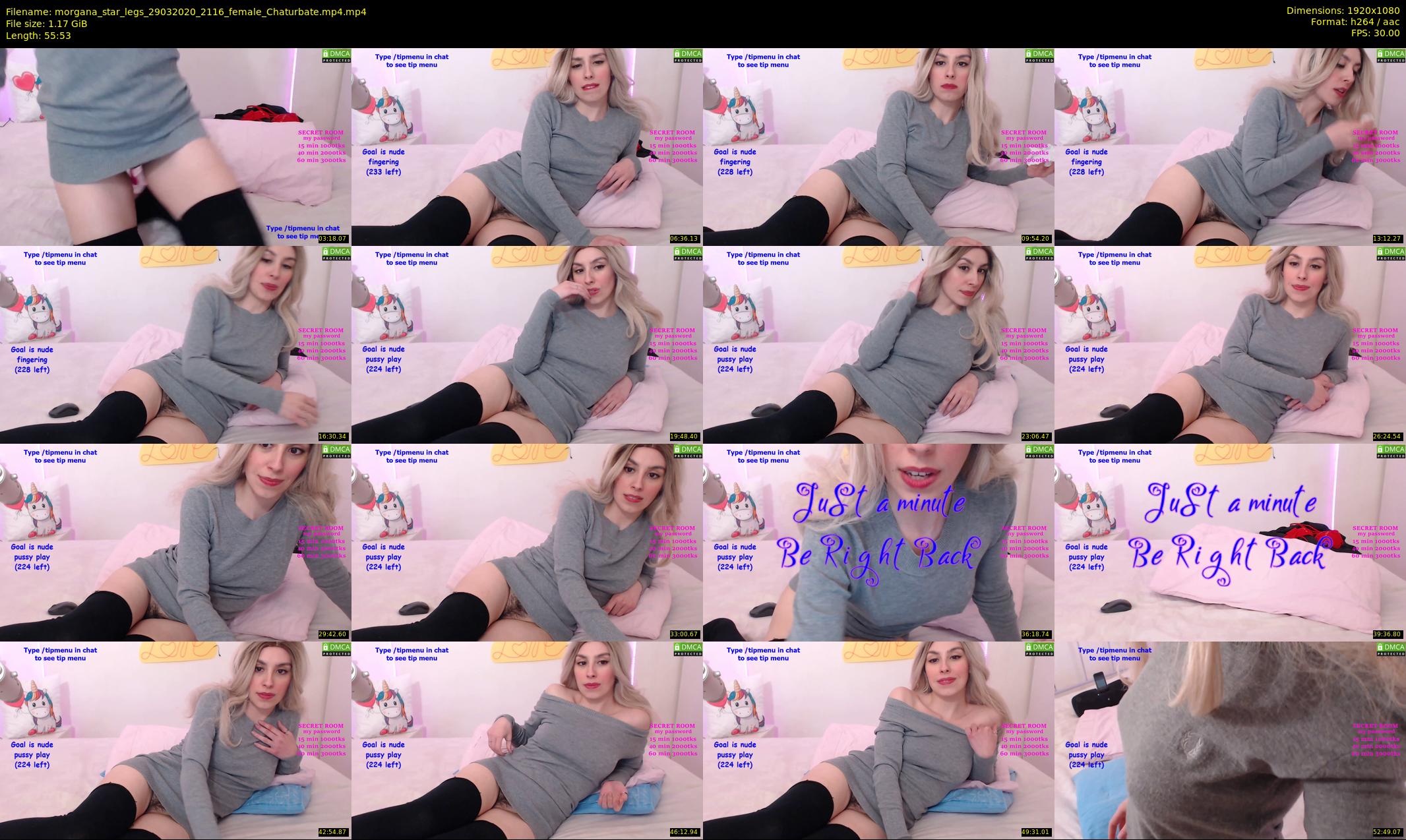morgana_star_legs — 56 minute Chaturbate female cam show recording, 1080p, Mar 29, 2020