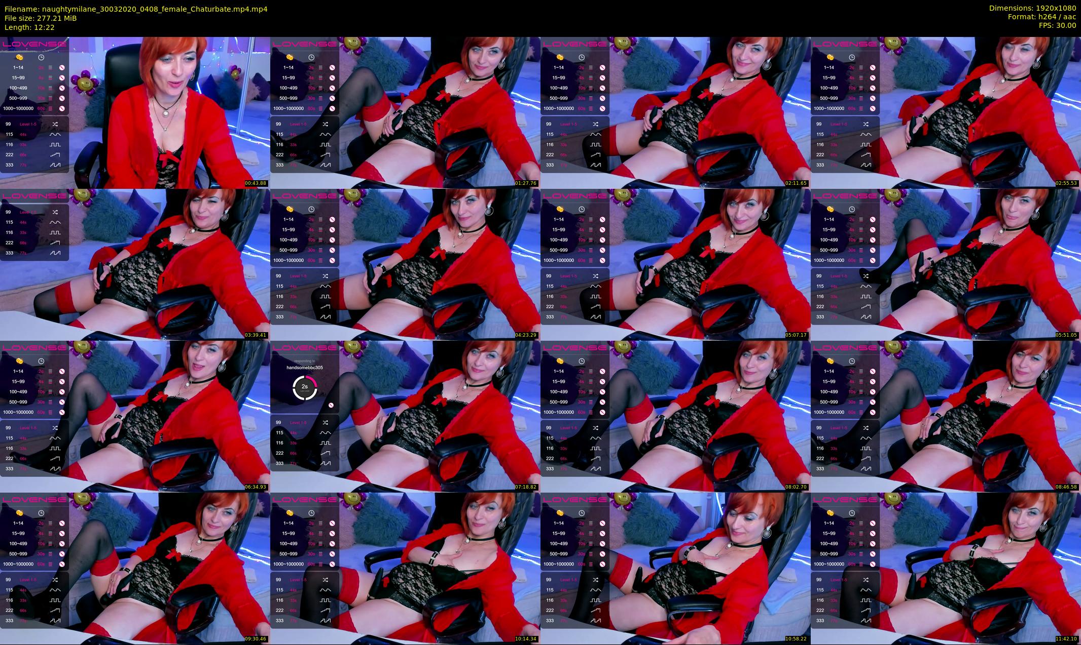 naughtymilane — 13 minute Chaturbate female cam show recording, 1080p, Mar 30, 2020