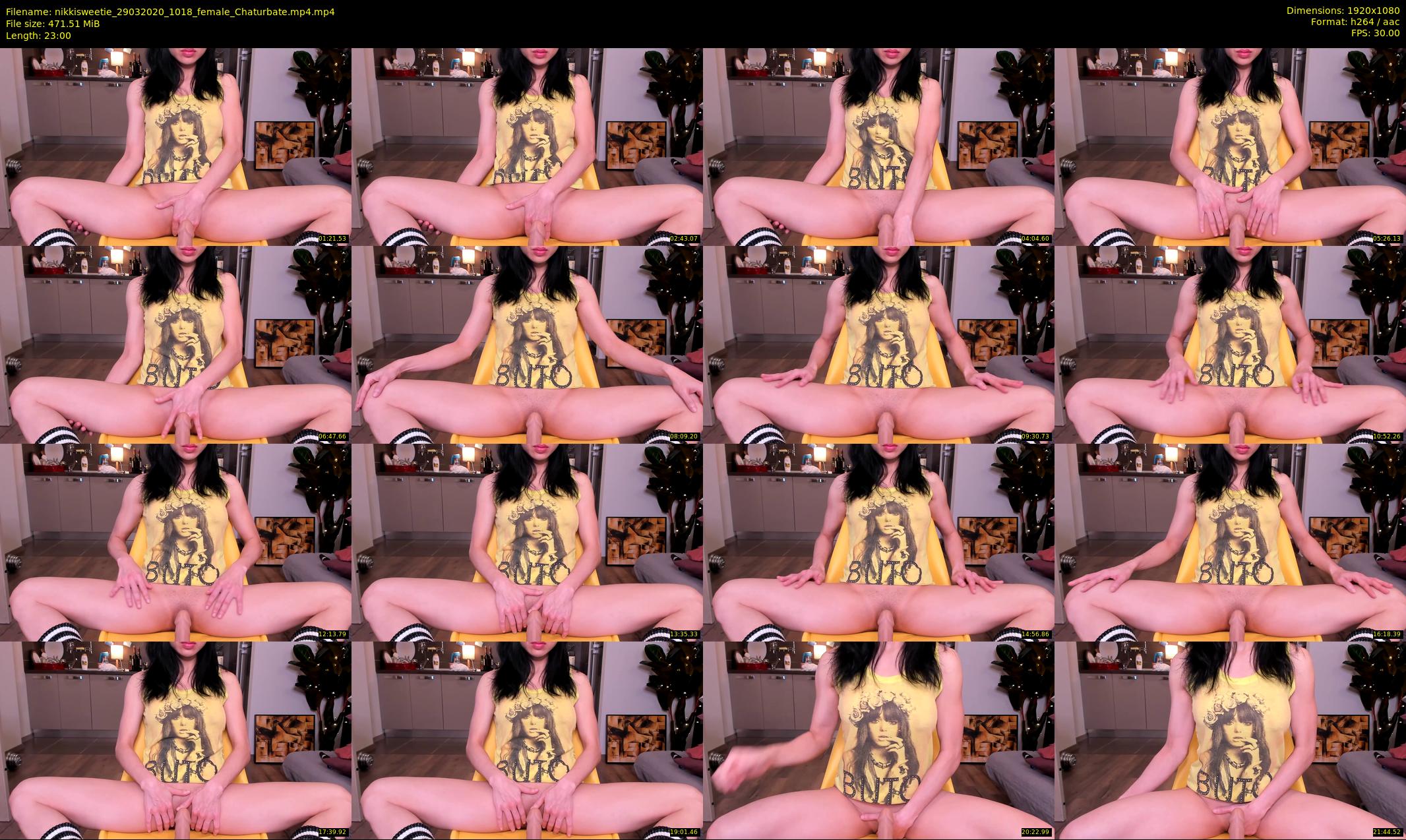 nikkisweetie — 23 minute Chaturbate female cam show recording, 1080p, Mar 29, 2020