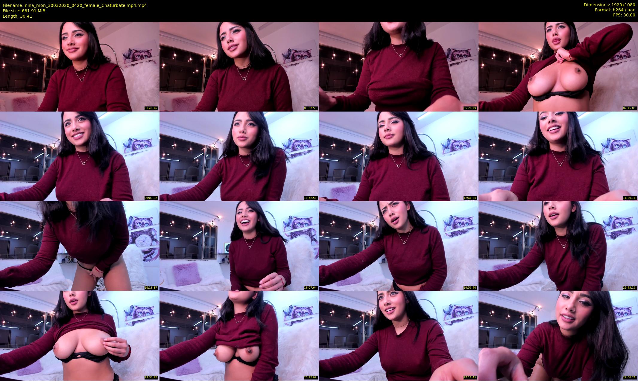 nina_mon — 31 minute Chaturbate female cam show recording, 1080p, Mar 30, 2020