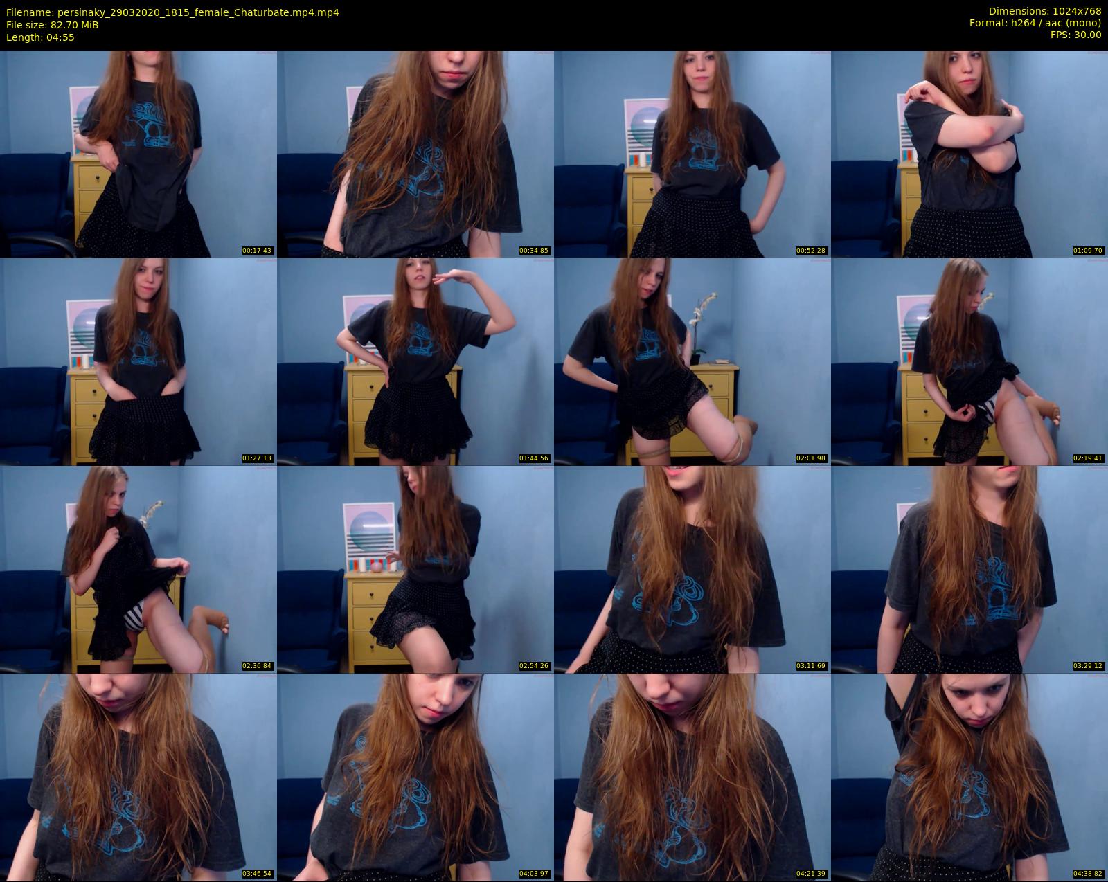persinaky — 5 minute Chaturbate female cam show recording, 720p, Mar 29, 2020