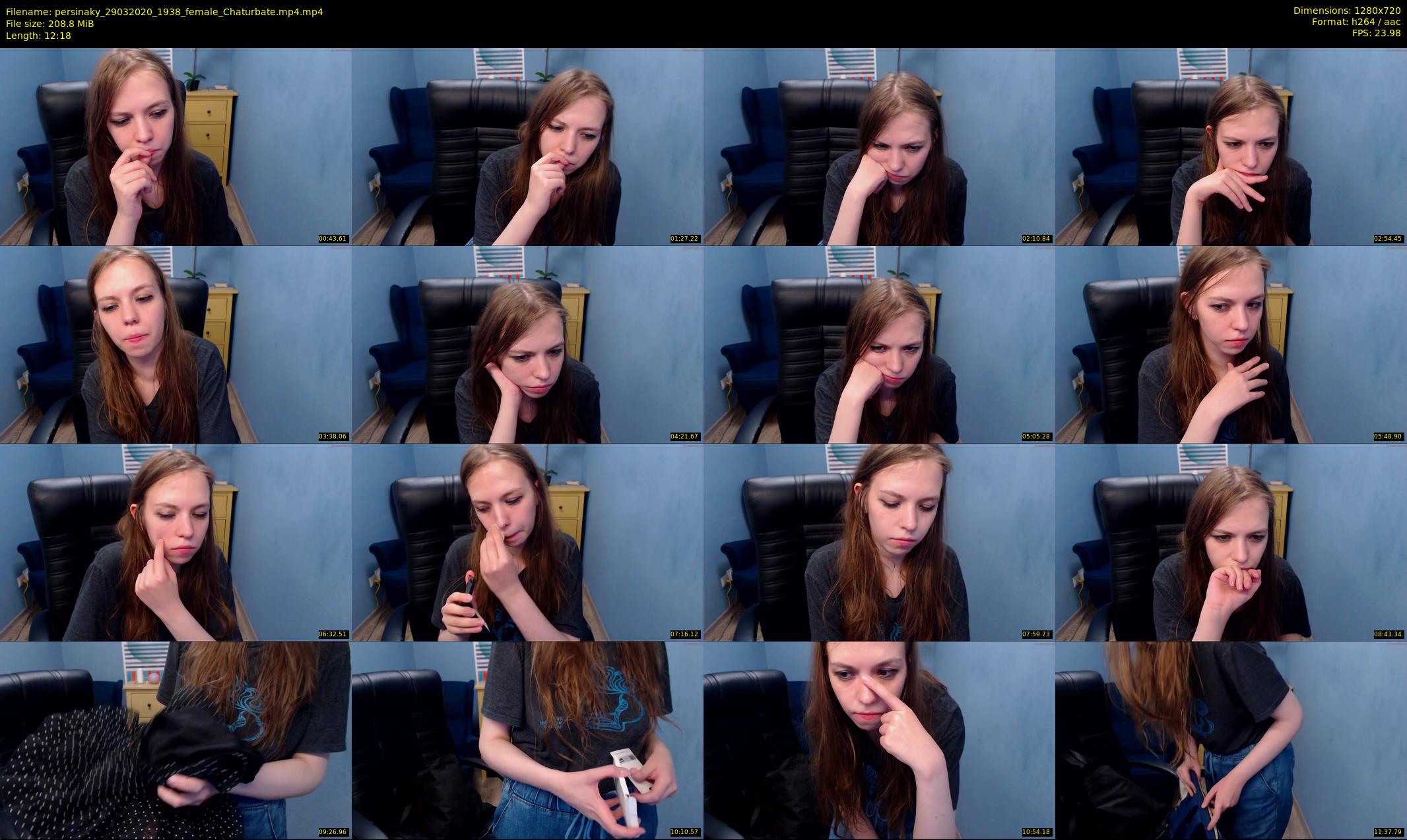 persinaky — 13 minute Chaturbate female cam show recording, 720p, Mar 29, 2020