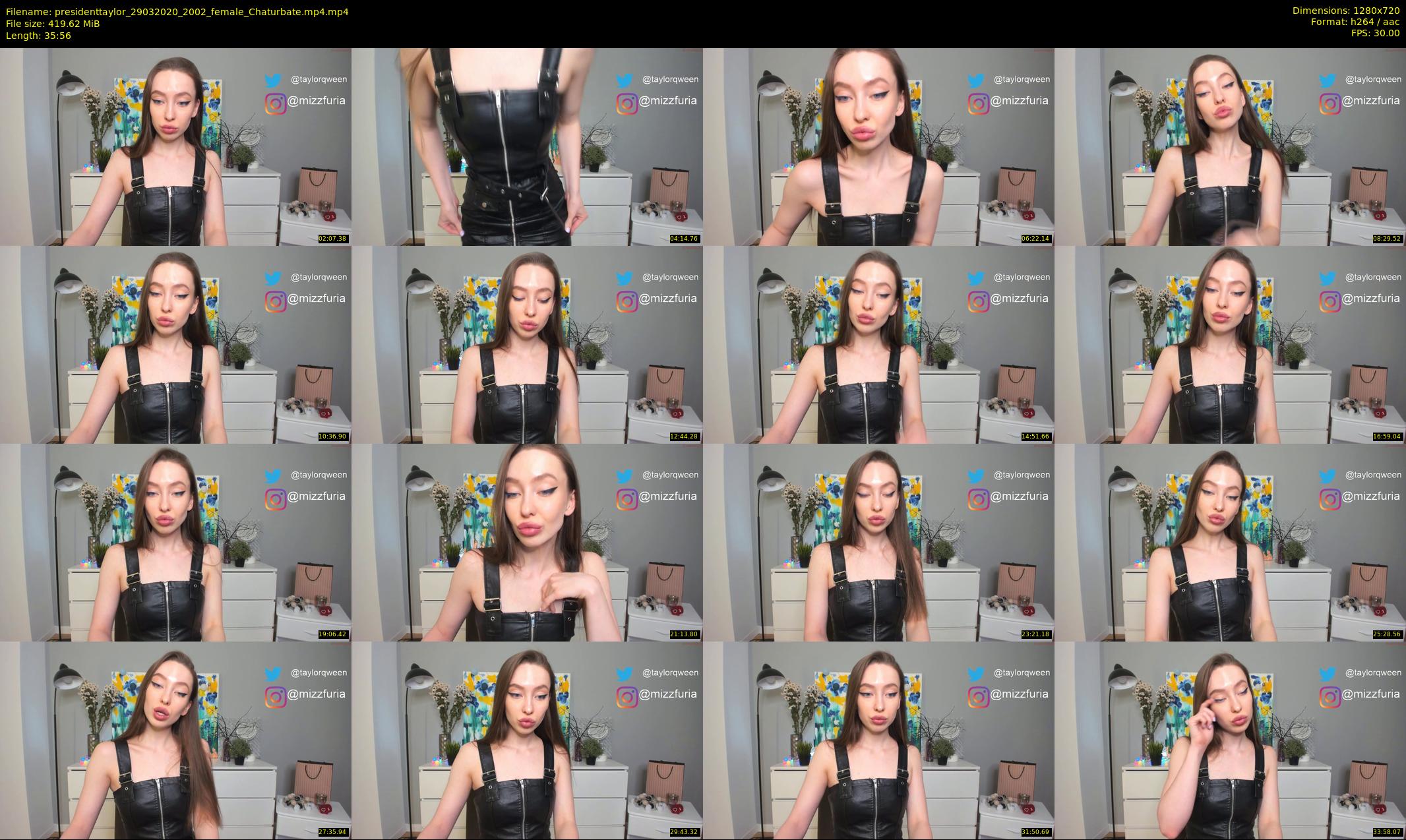 presidenttaylor — 36 minute Chaturbate female cam show recording, 720p, Mar 29, 2020