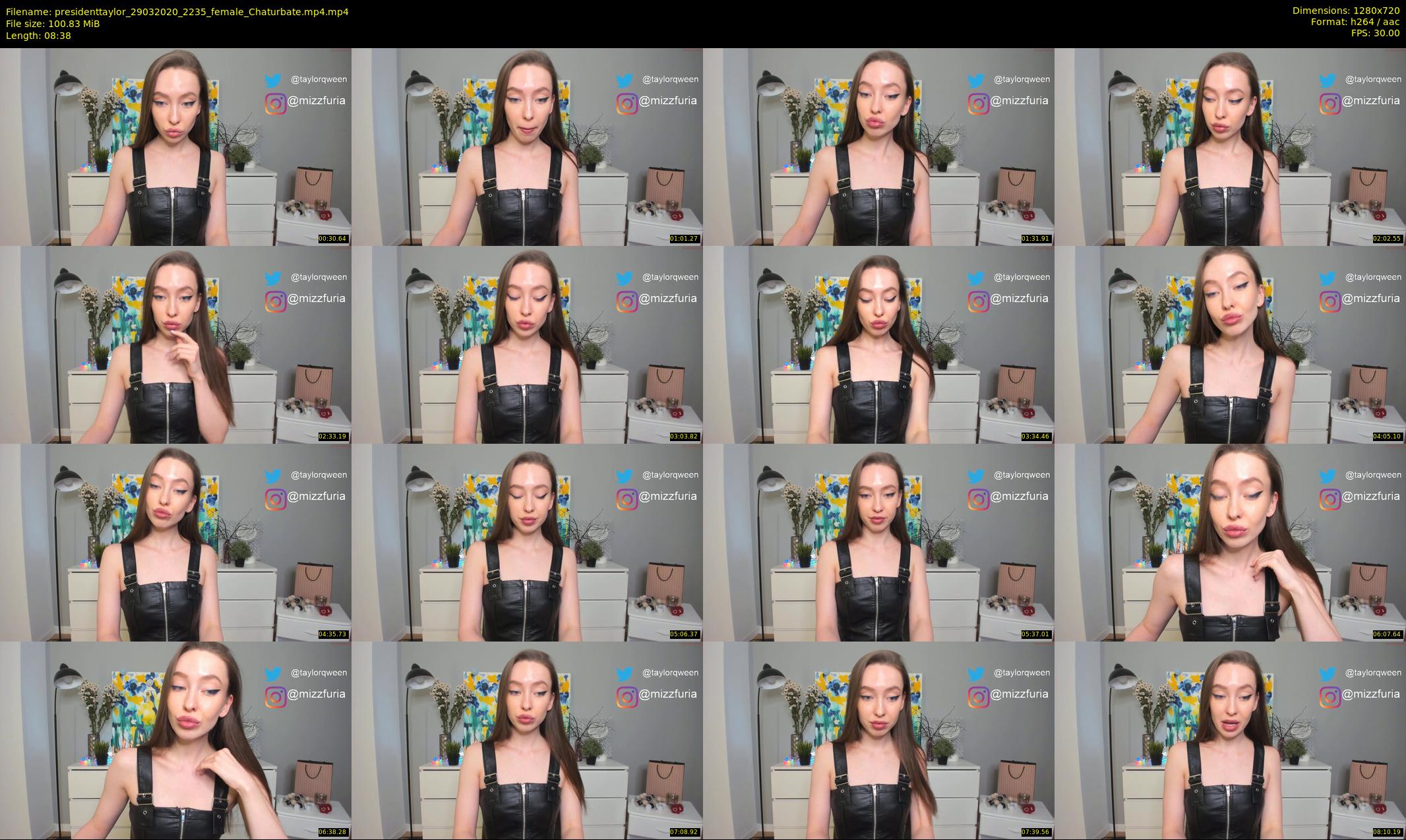 presidenttaylor — 9 minute Chaturbate female cam show recording, 720p, Mar 29, 2020
