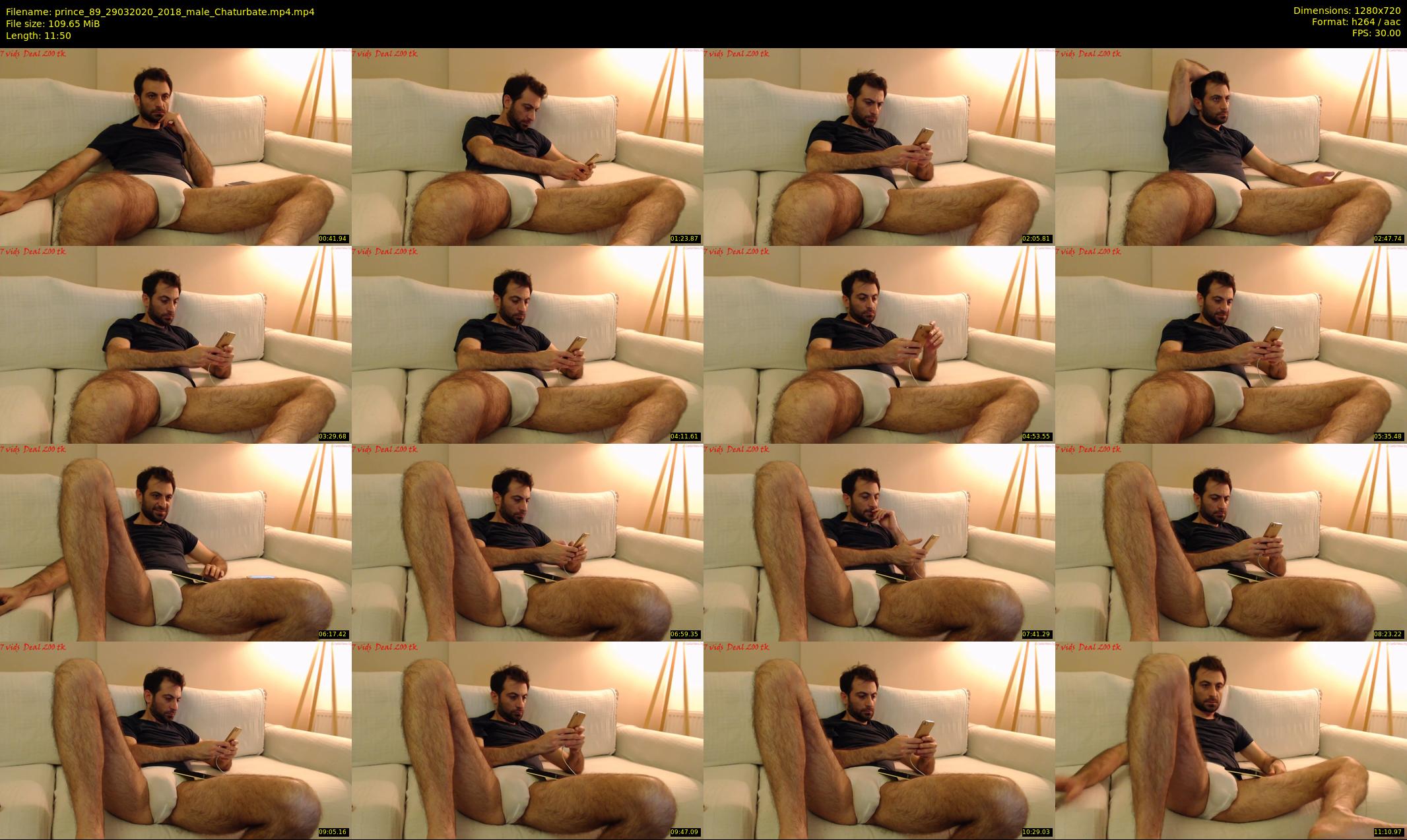 prince_89 — 12 minute Chaturbate male cam show recording, 720p, Mar 29, 2020