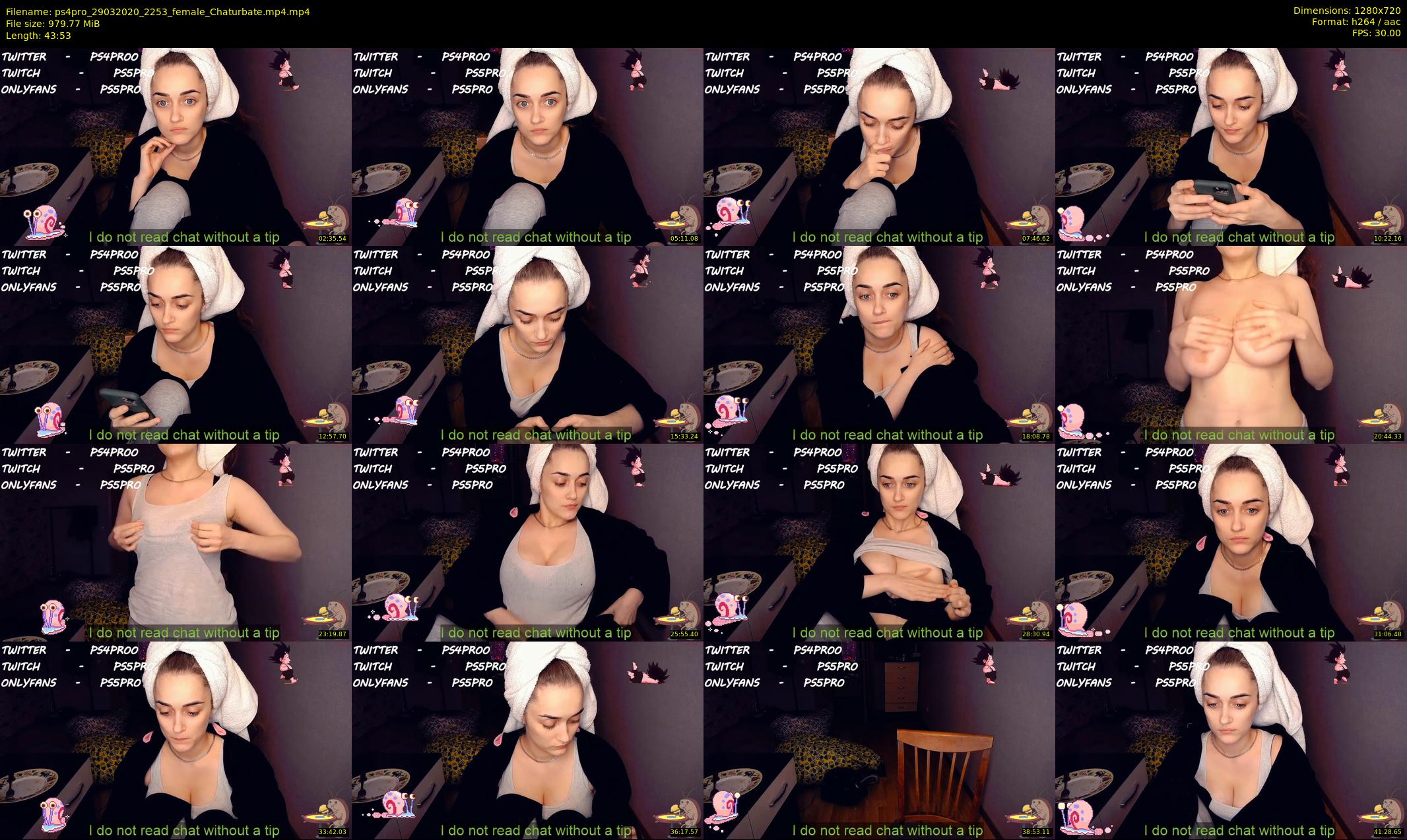 ps4pro — 44 minute Chaturbate female cam show recording, 720p, Mar 29, 2020