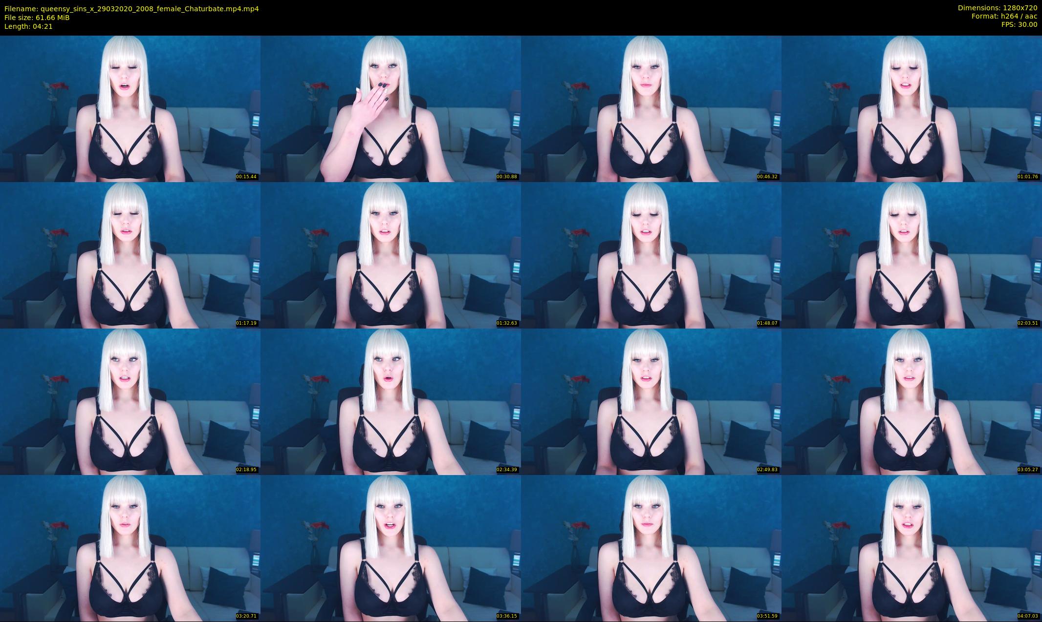 queensy_sins_x — 5 minute Chaturbate female cam show recording, 720p, Mar 29, 2020