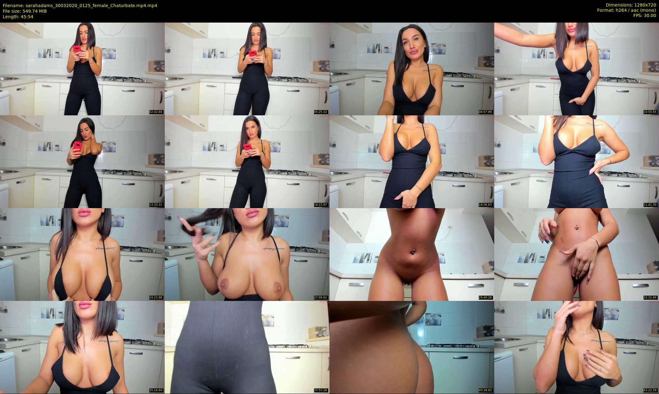 sarahadams — 46 minute Chaturbate female cam show recording, 720p, Mar 30, 2020