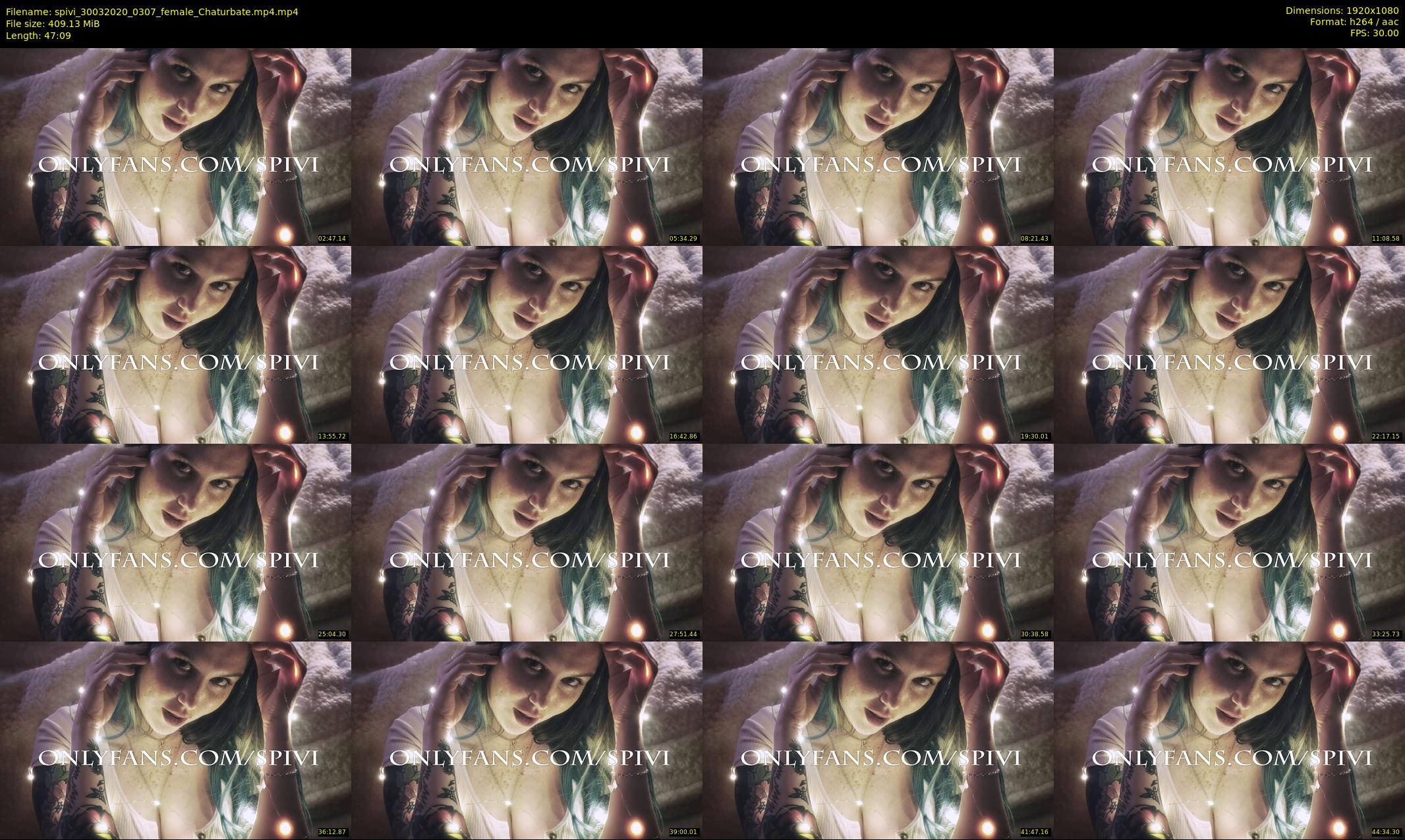 spivi — 48 minute Chaturbate female cam show recording, 1080p, Mar 30, 2020