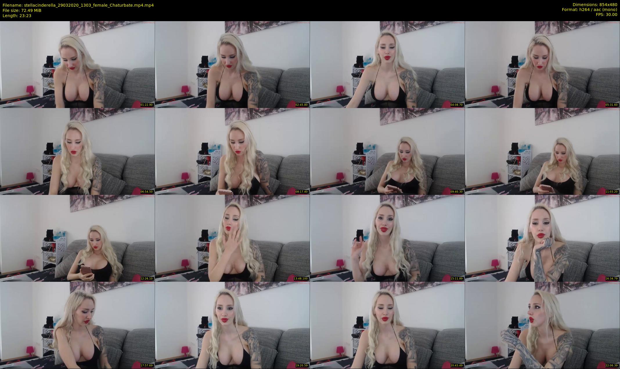 stellacinderella — 24 minute Chaturbate female cam show recording, 480p, Mar 29, 2020