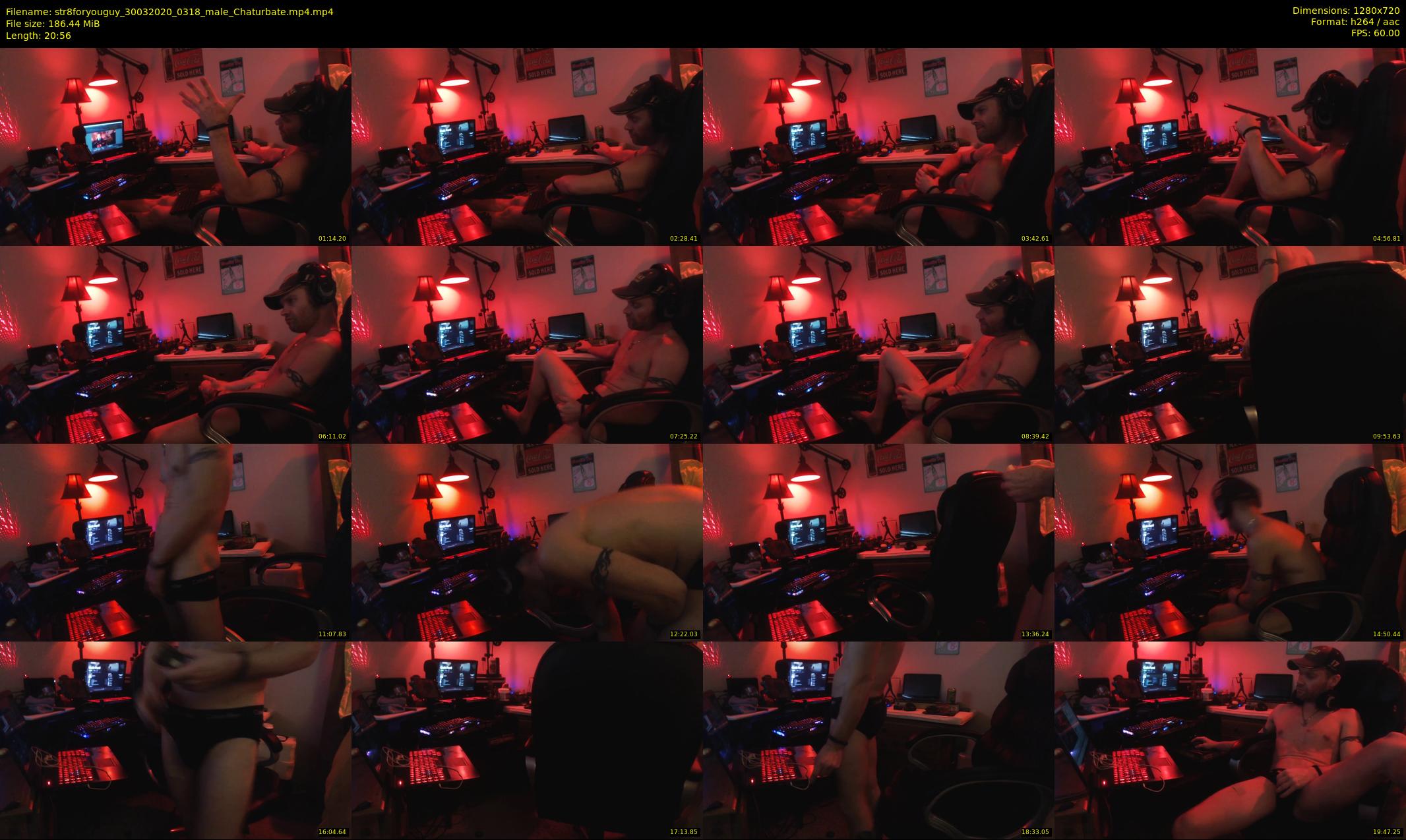 str8foryouguy — 21 minute Chaturbate male cam show recording, 720p, Mar 30, 2020