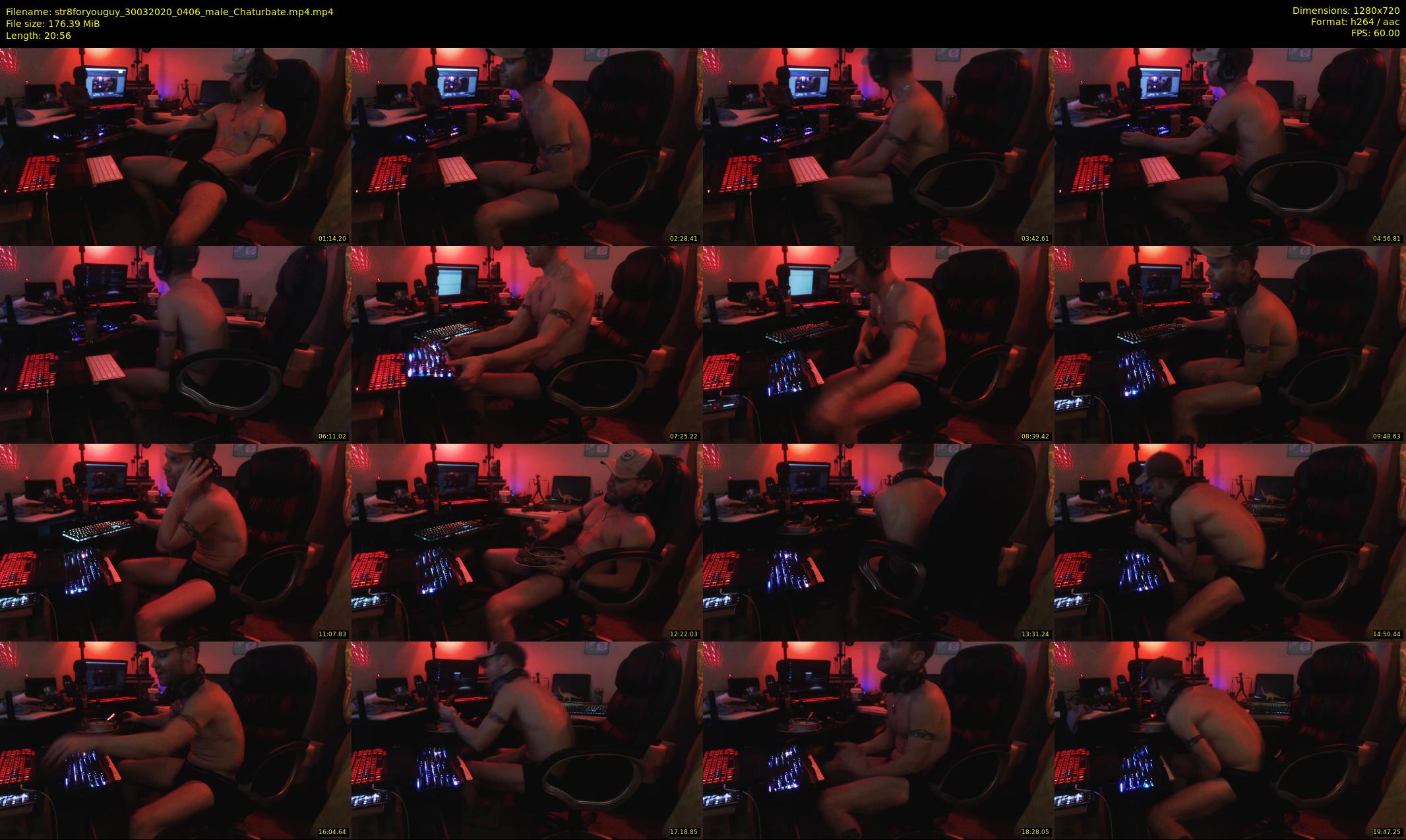 str8foryouguy — 21 minute Chaturbate male cam show recording, 720p, Mar 30, 2020