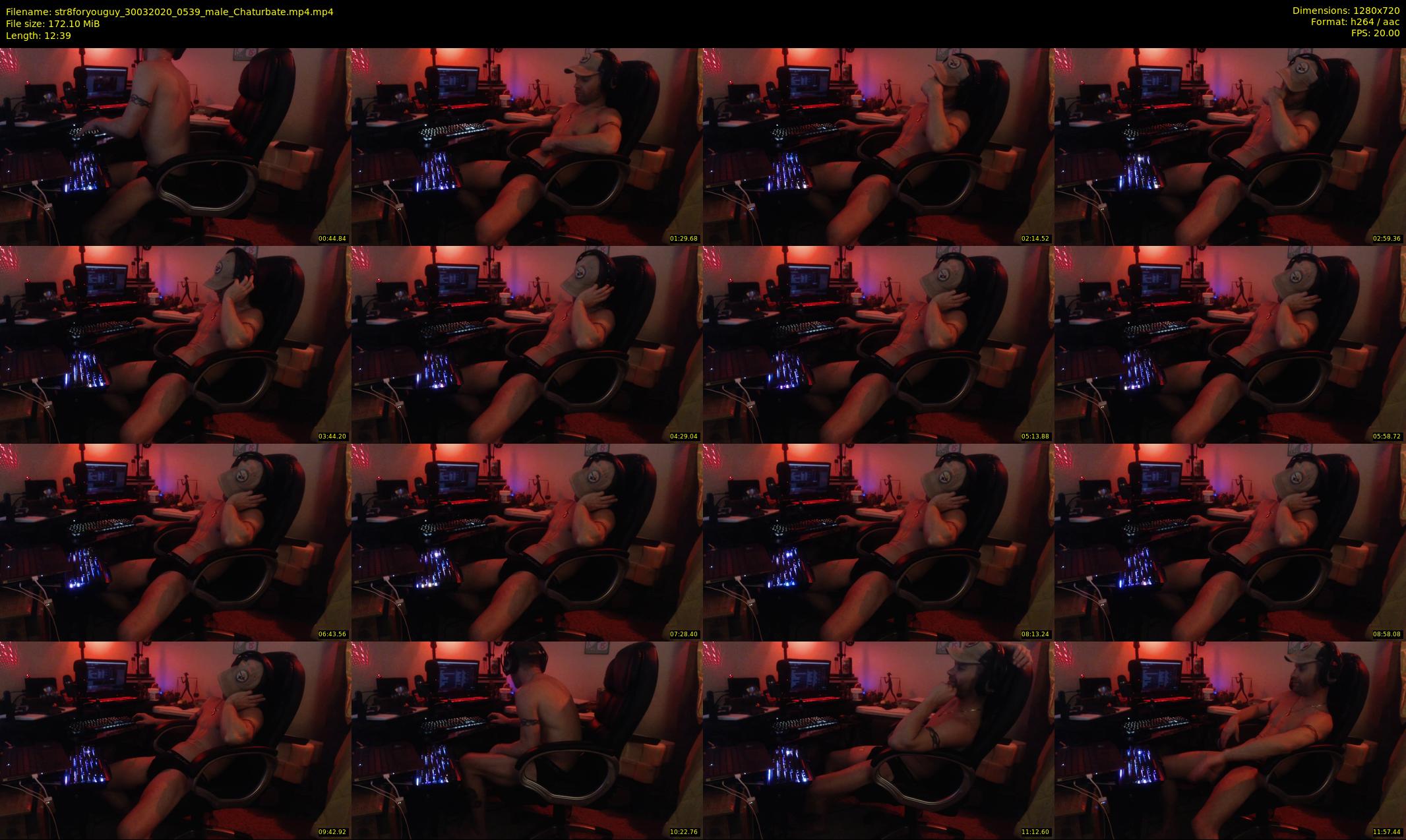 str8foryouguy — 13 minute Chaturbate male cam show recording, 720p, Mar 30, 2020