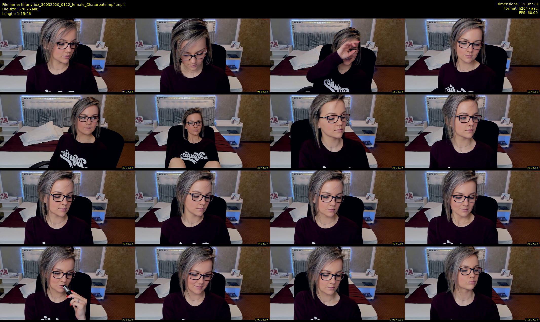 tiffanyriox — 76 minute Chaturbate female cam show recording, 720p, Mar 30, 2020