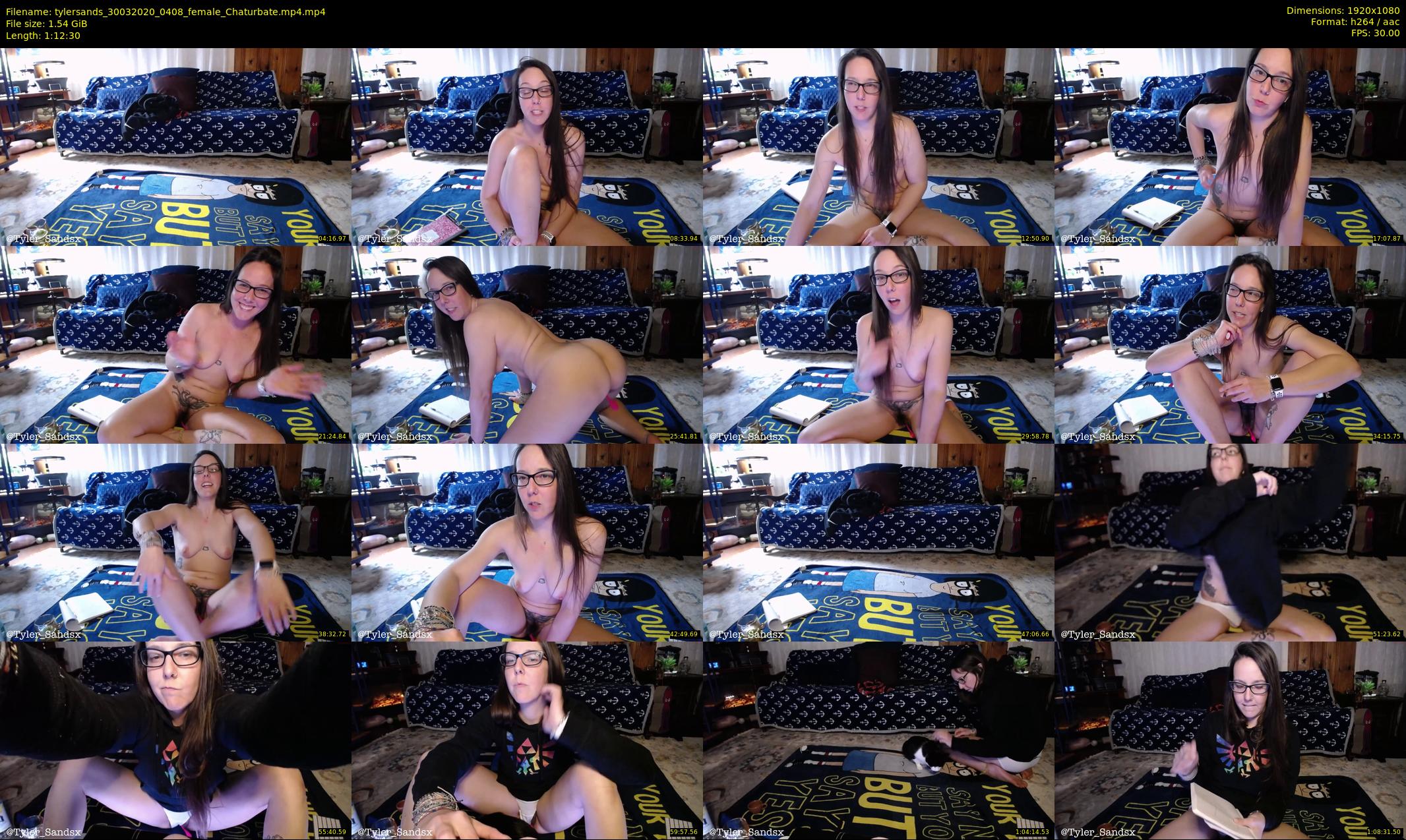 tylersands — 73 minute Chaturbate female cam show recording, 1080p, Mar 30, 2020