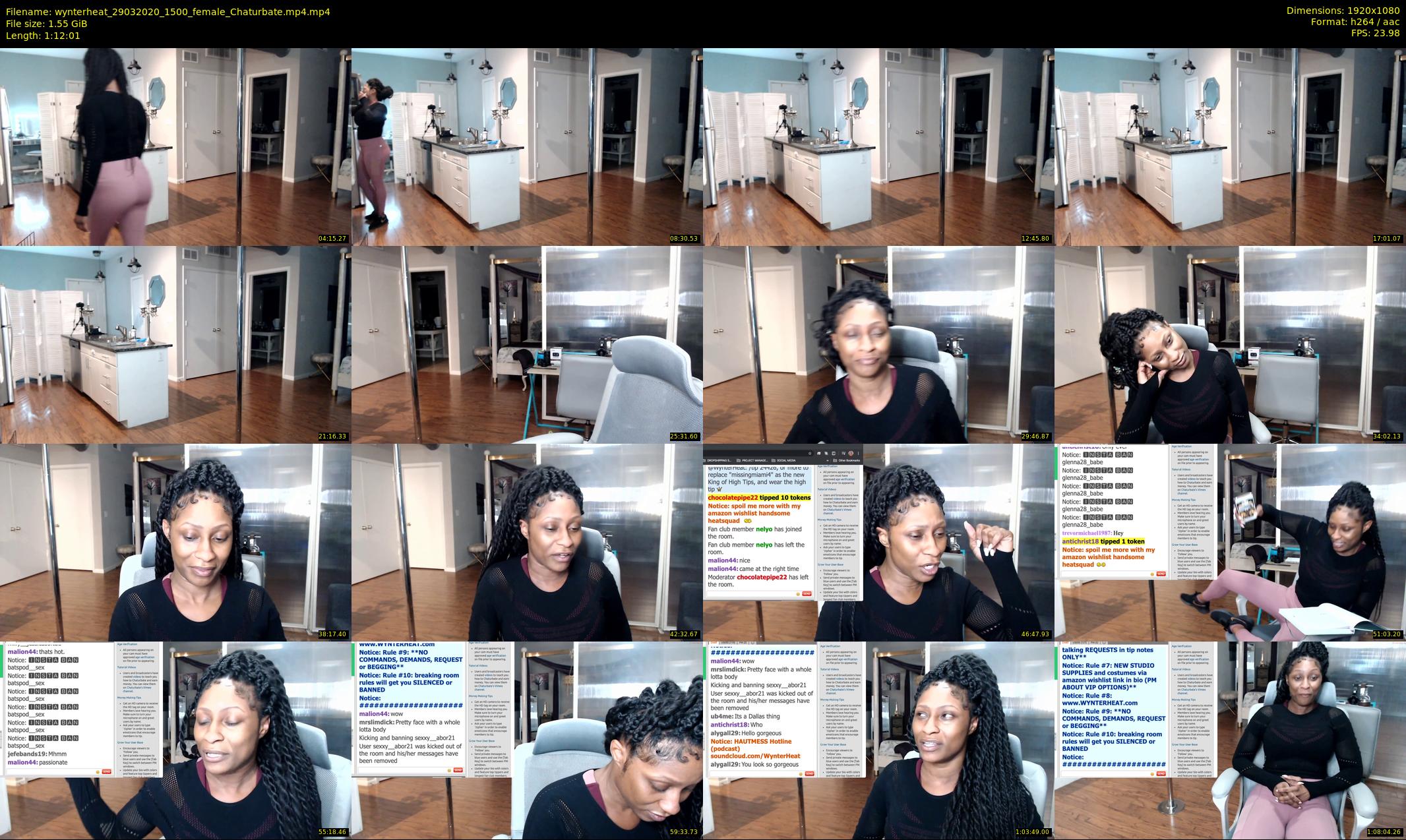 wynterheat — 73 minute Chaturbate female cam show recording, 1080p, Mar 29, 2020