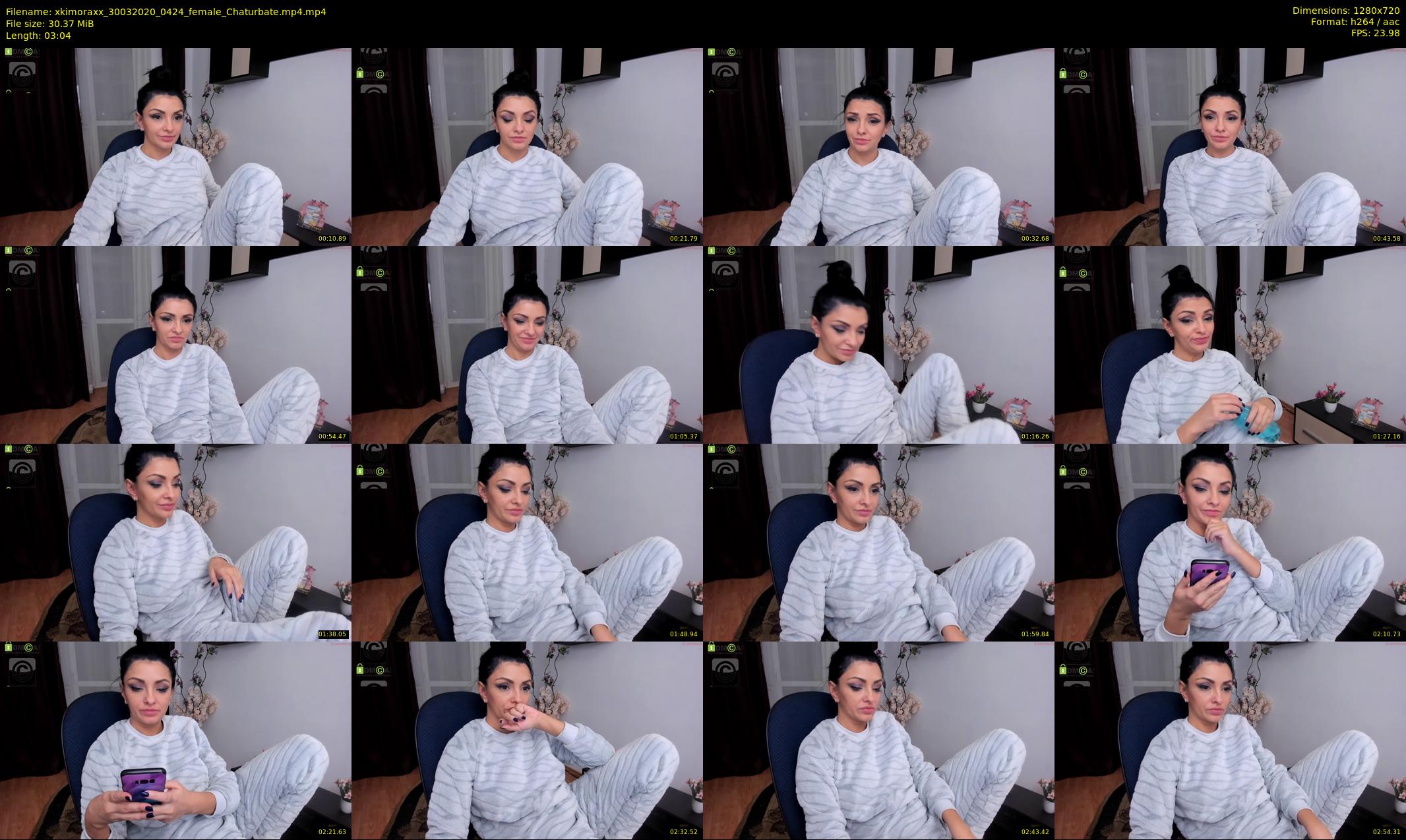 xkimoraxx — 4 minute Chaturbate female cam show recording, 720p, Mar 30, 2020