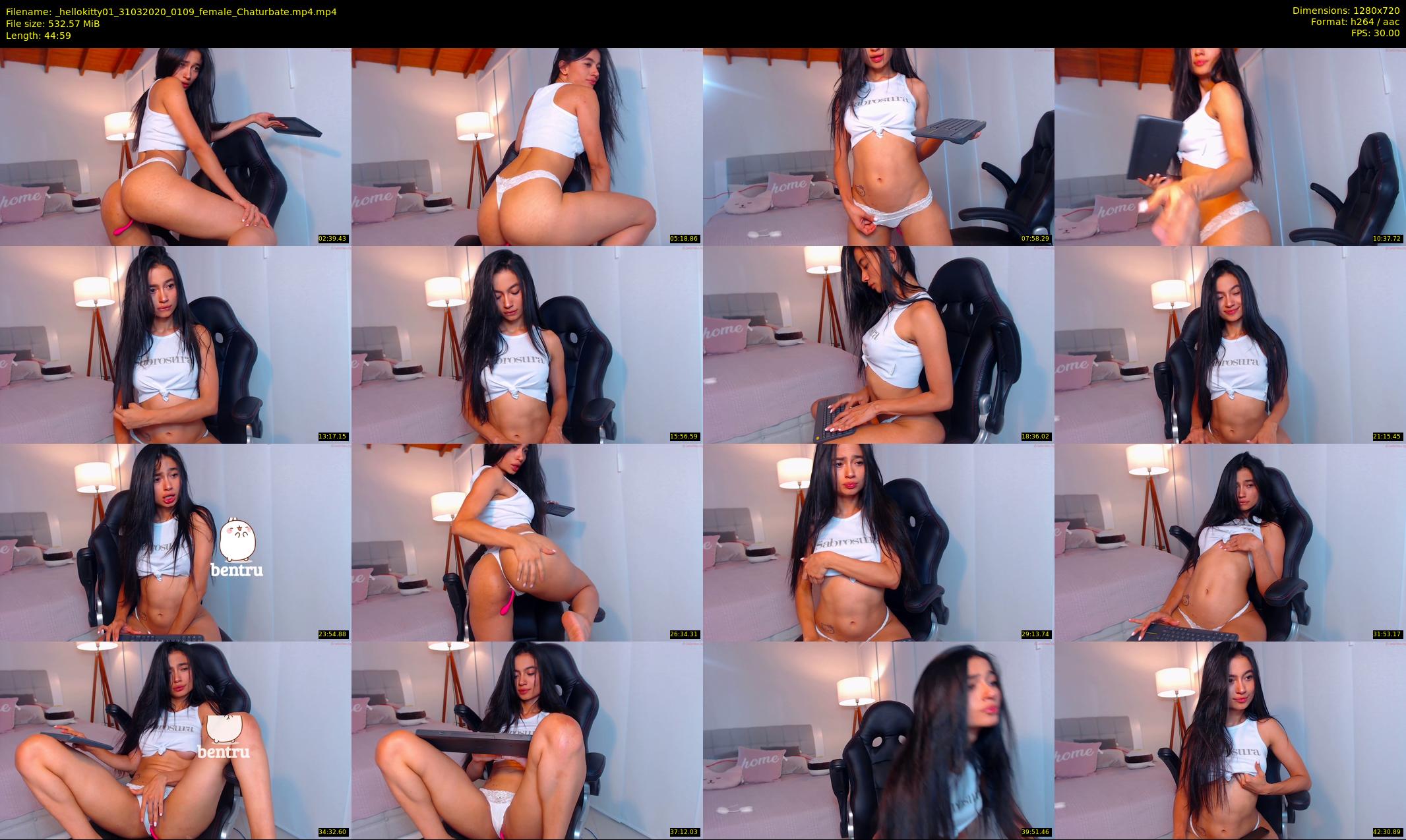 _hellokitty01 — 45 minute Chaturbate female cam show recording, 720p, Mar 31, 2020