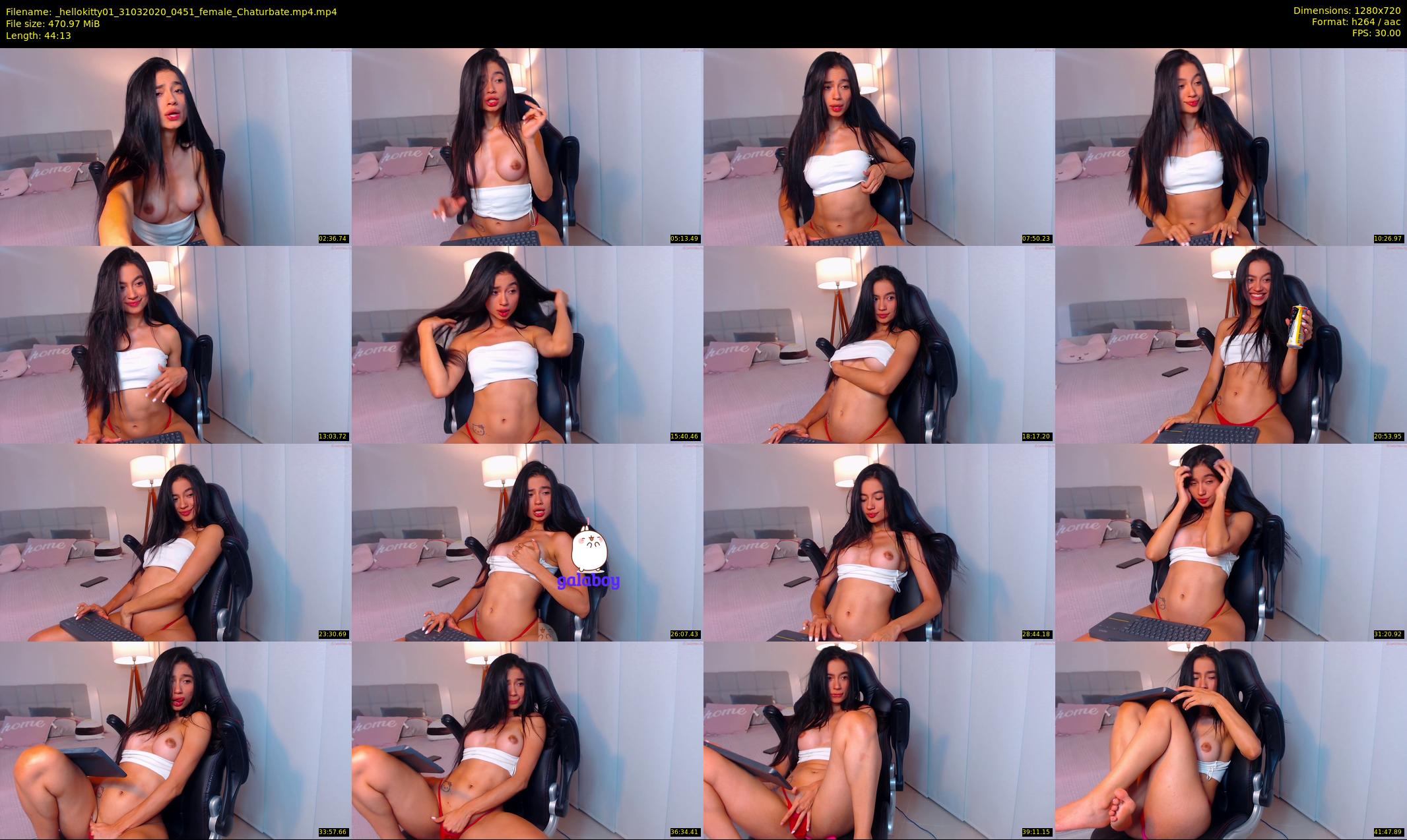 _hellokitty01 — 45 minute Chaturbate female cam show recording, 720p, Mar 31, 2020