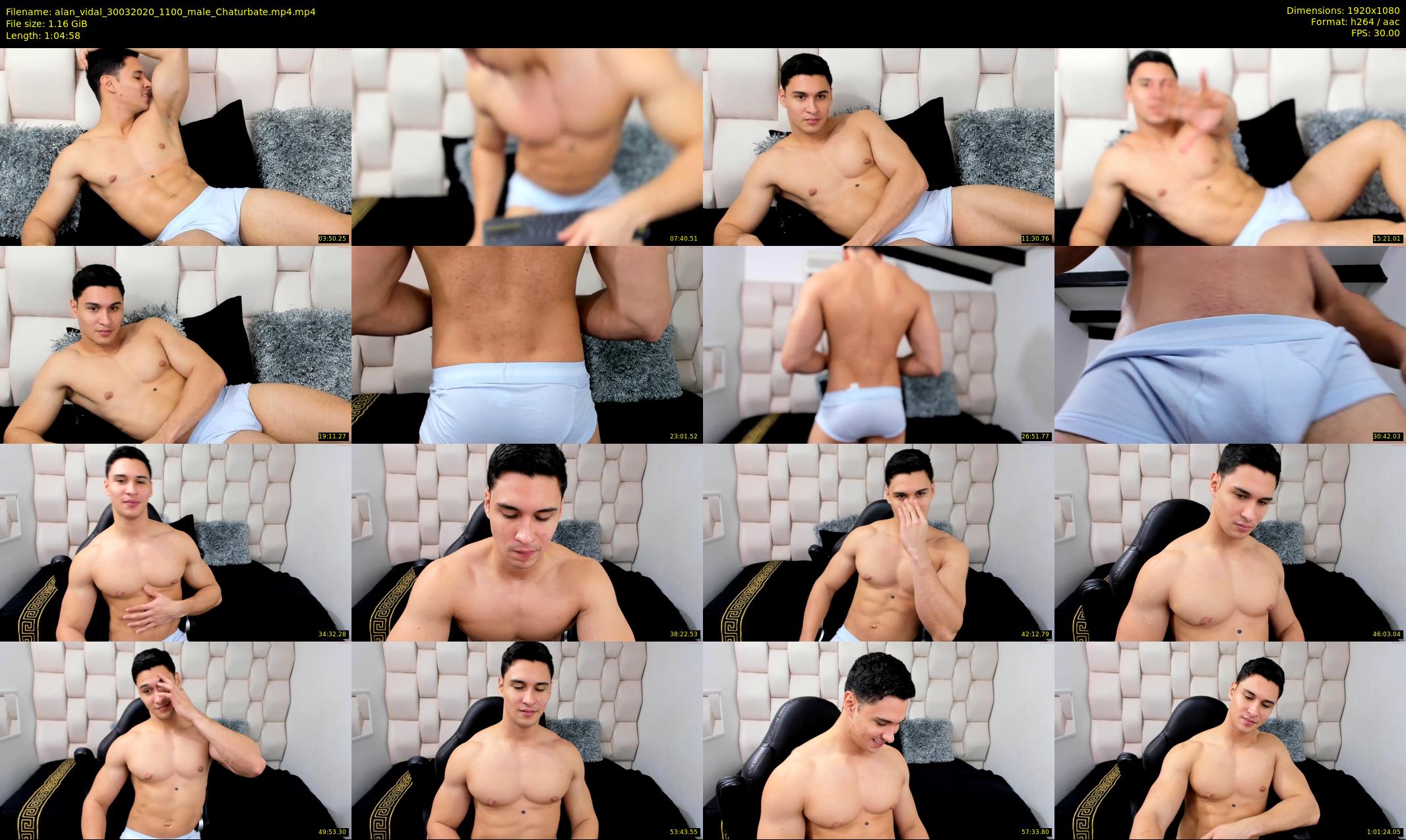 alan_vidal — 65 minute Chaturbate male cam show recording, 1080p, Mar 30, 2020