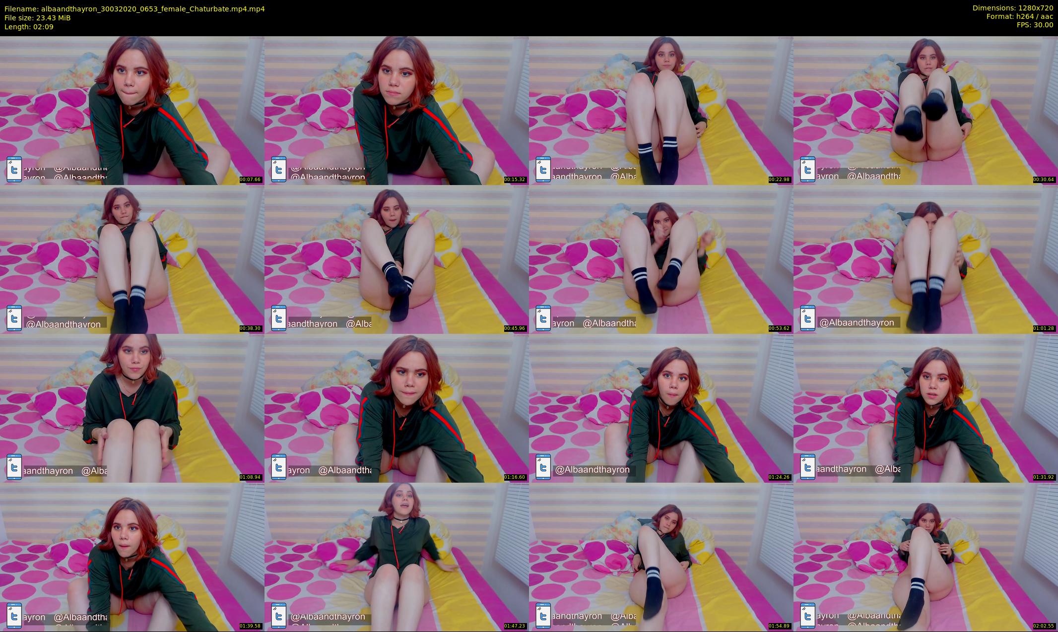 albaandthayron — 3 minute Chaturbate couple cam show recording, 720p, Mar 30, 2020