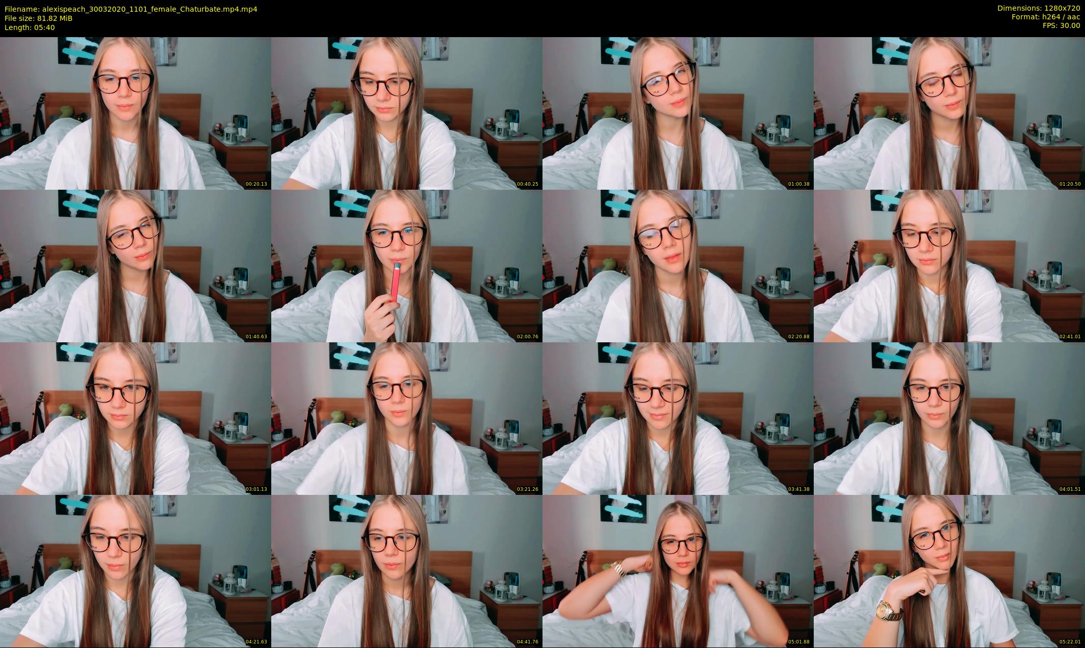 alexispeach — 6 minute Chaturbate female cam show recording, 720p, Mar 30, 2020
