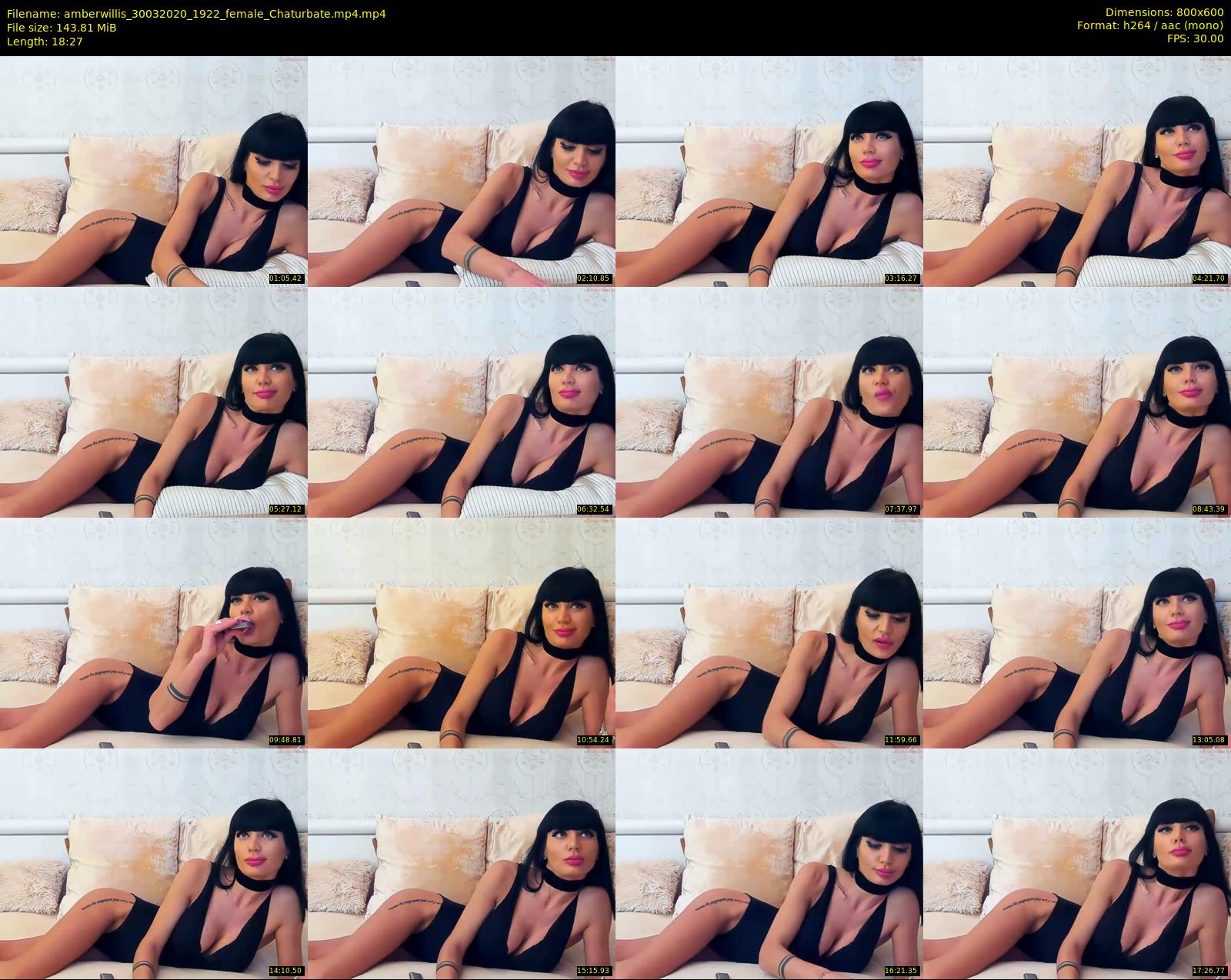 amberwillis — 19 minute Chaturbate female cam show recording, 480p, Mar 30, 2020