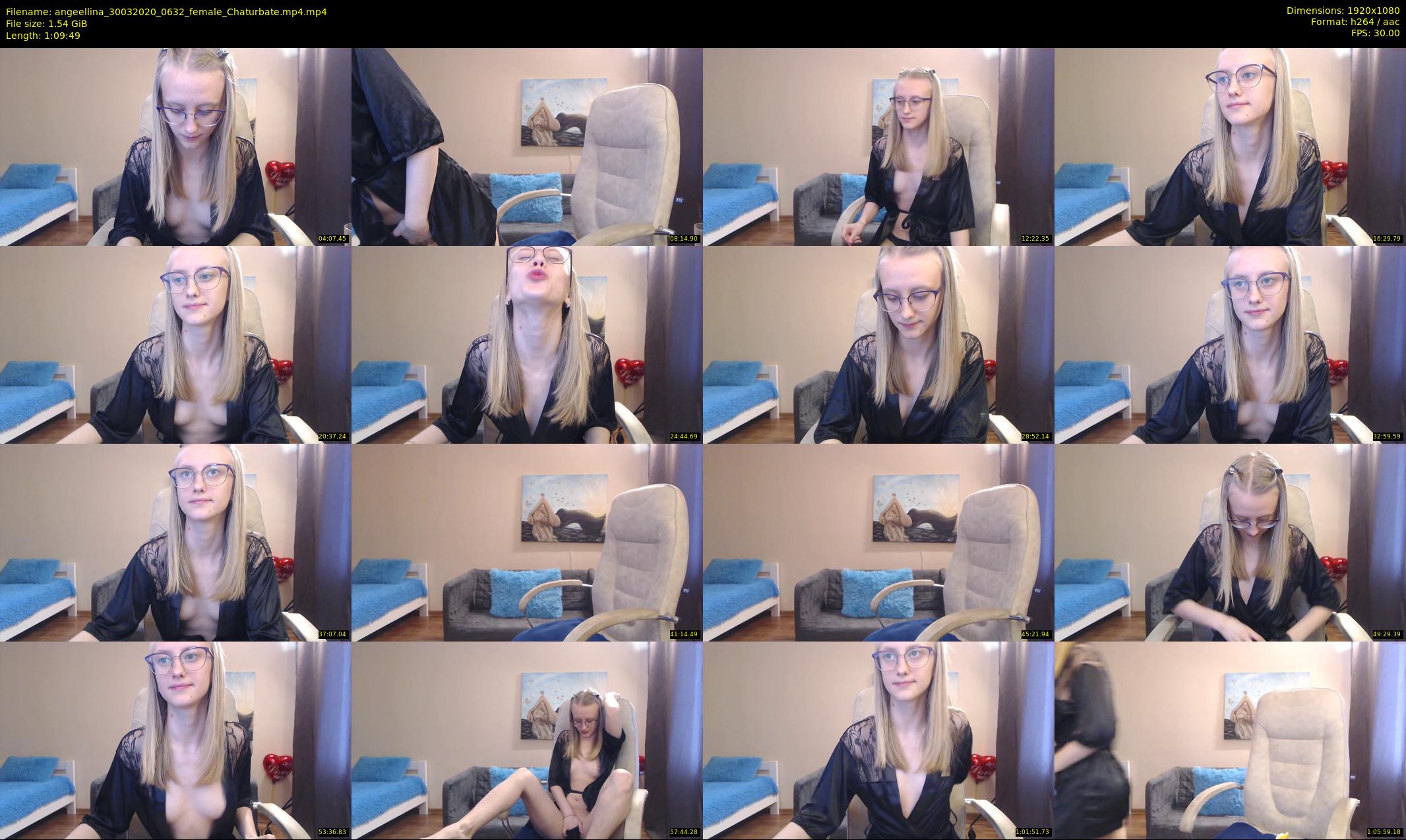 angeellina — 70 minute Chaturbate female cam show recording, 1080p, Mar 30, 2020