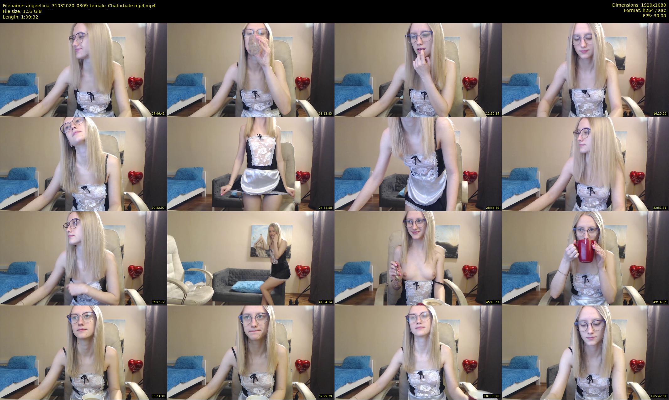 angeellina — 70 minute Chaturbate female cam show recording, 1080p, Mar 31, 2020
