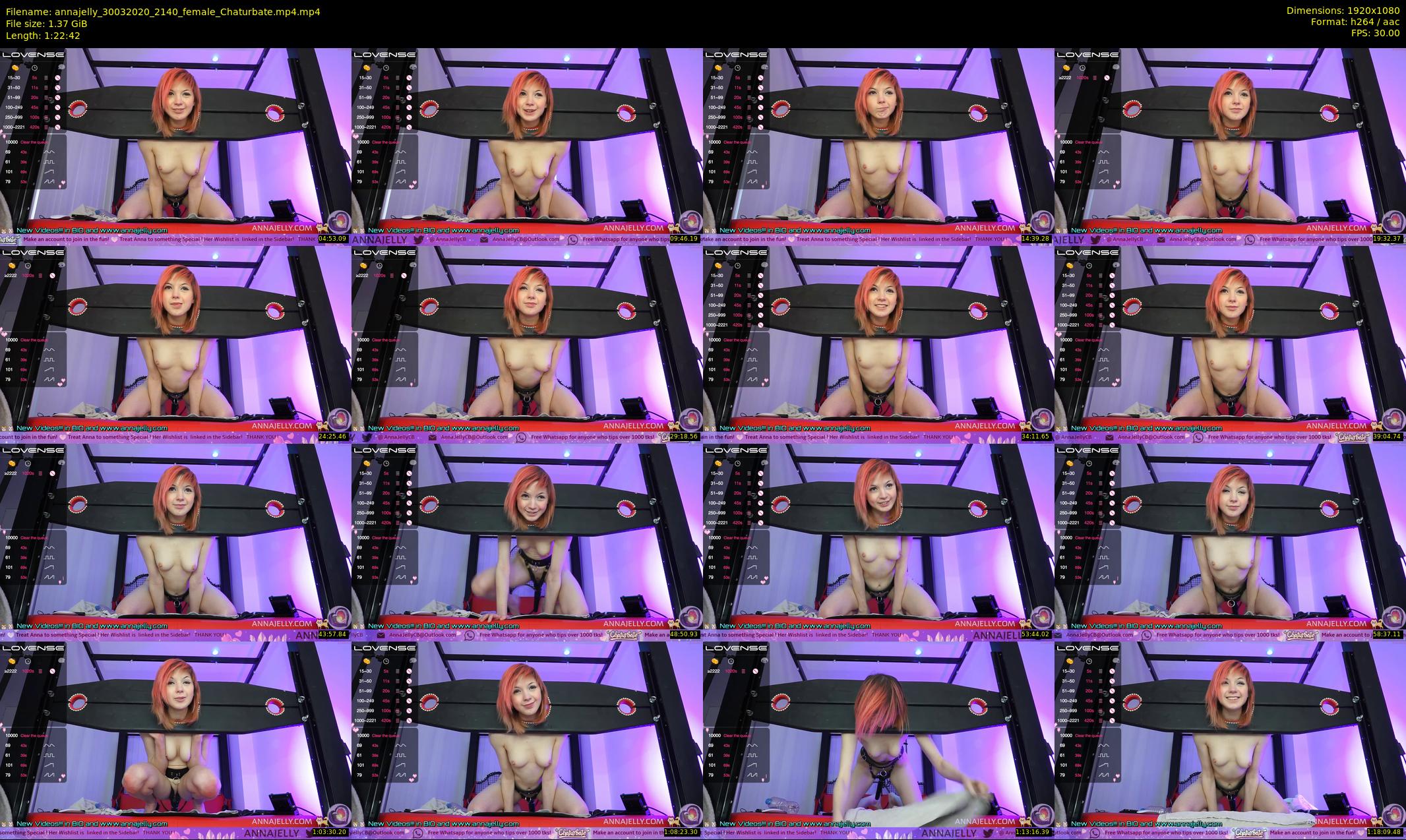 annajelly — 83 minute Chaturbate couple cam show recording, 1080p, Mar 30, 2020