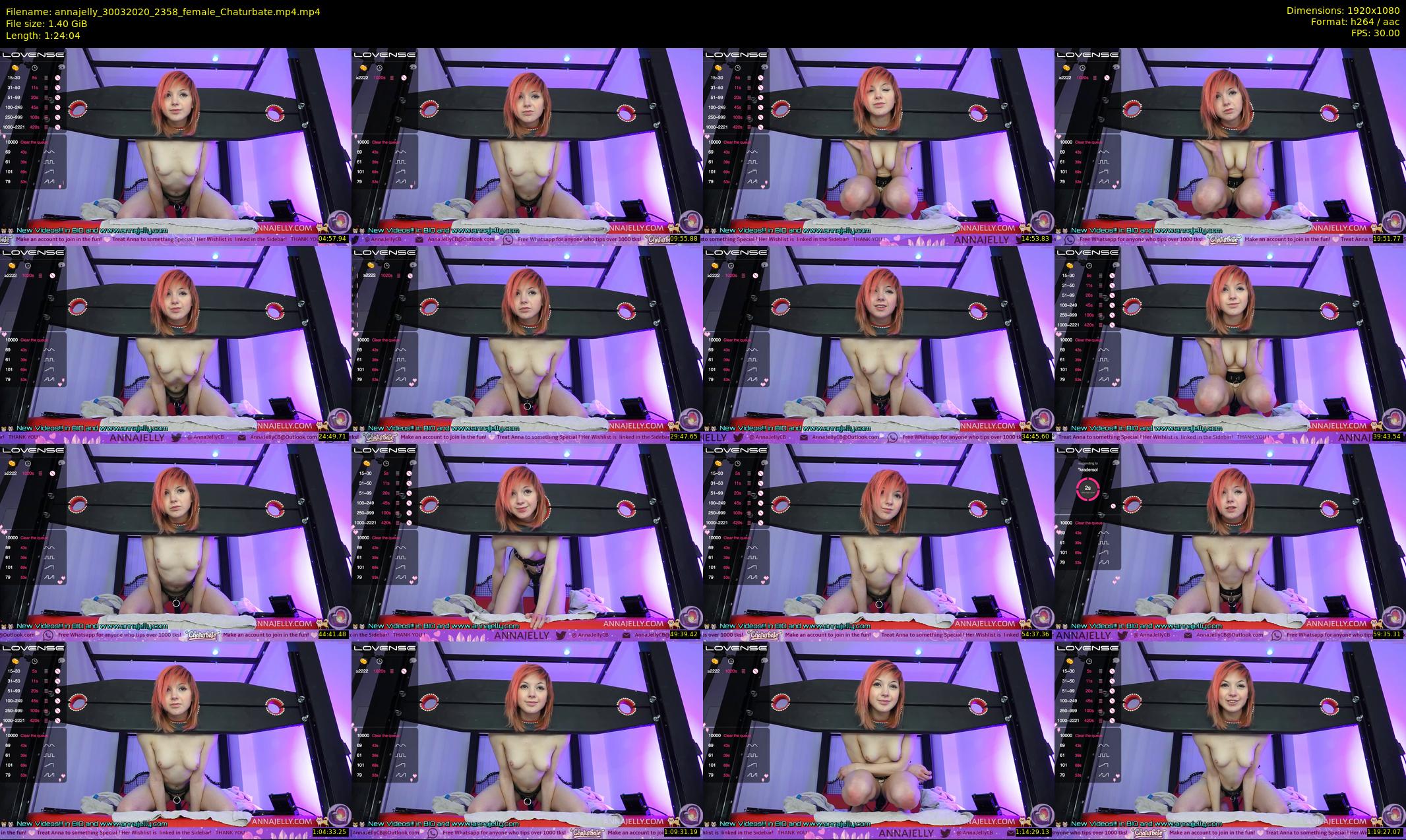 annajelly — 85 minute Chaturbate couple cam show recording, 1080p, Mar 30, 2020