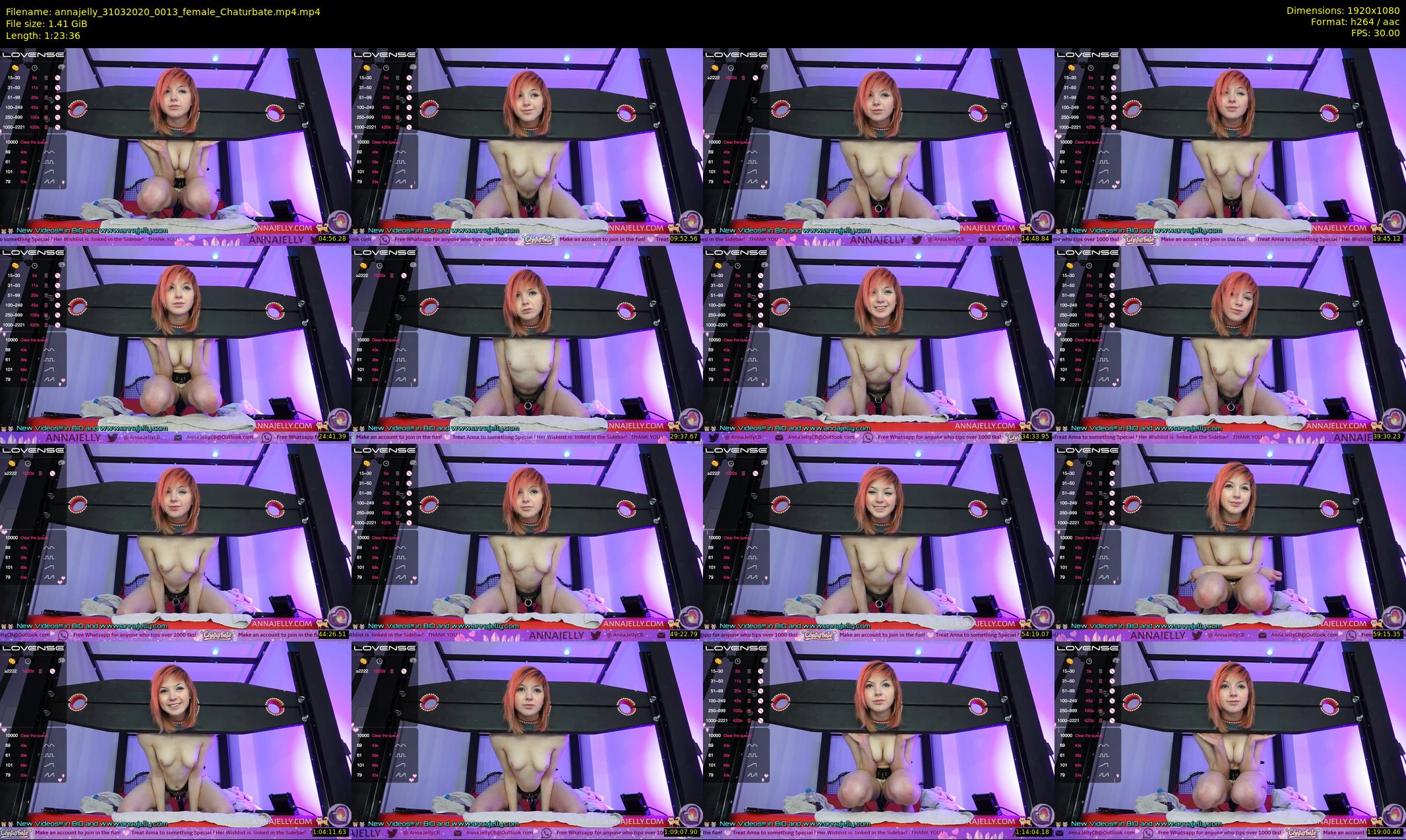 annajelly — 84 minute Chaturbate couple cam show recording, 1080p, Mar 31, 2020