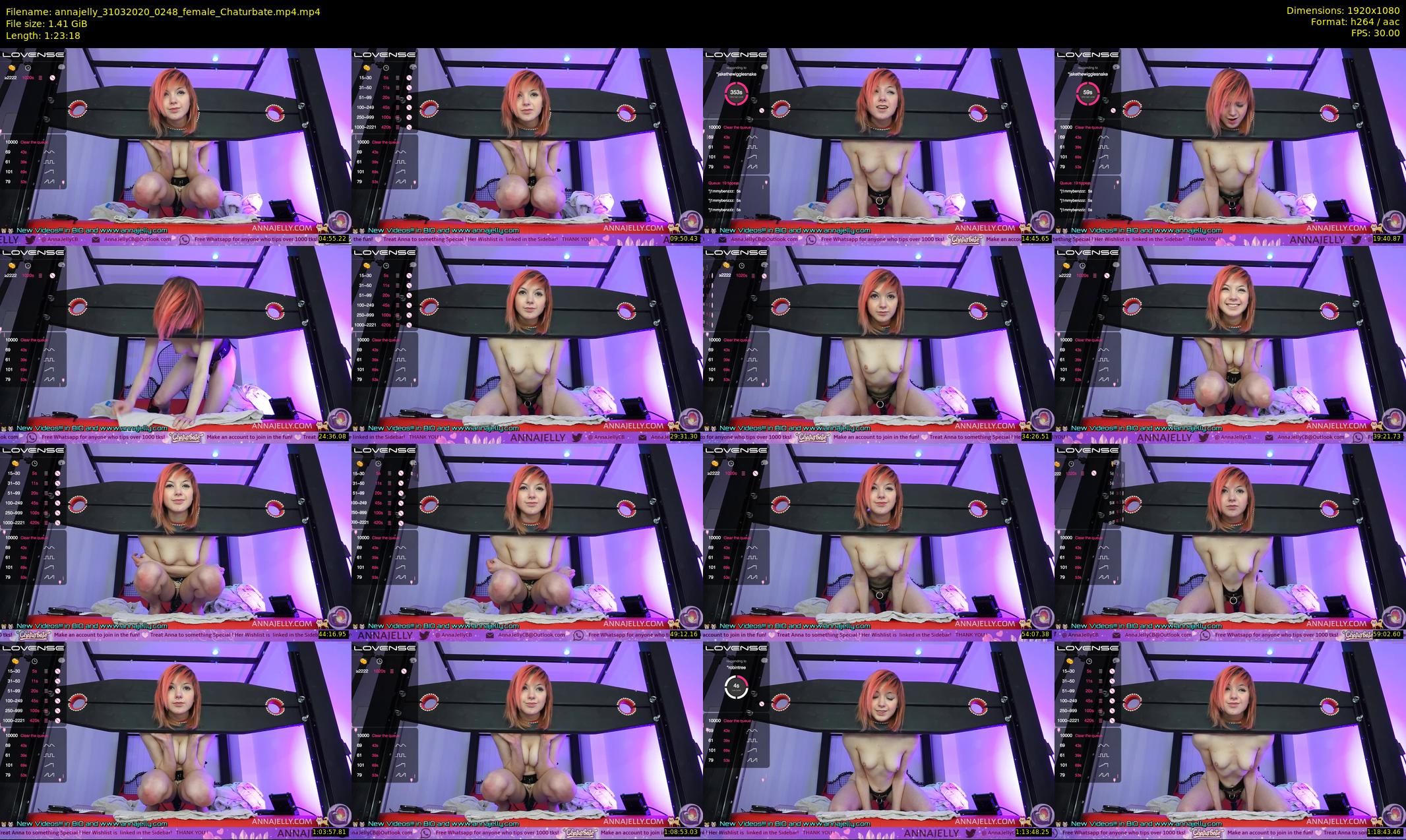 annajelly — 84 minute Chaturbate couple cam show recording, 1080p, Mar 31, 2020