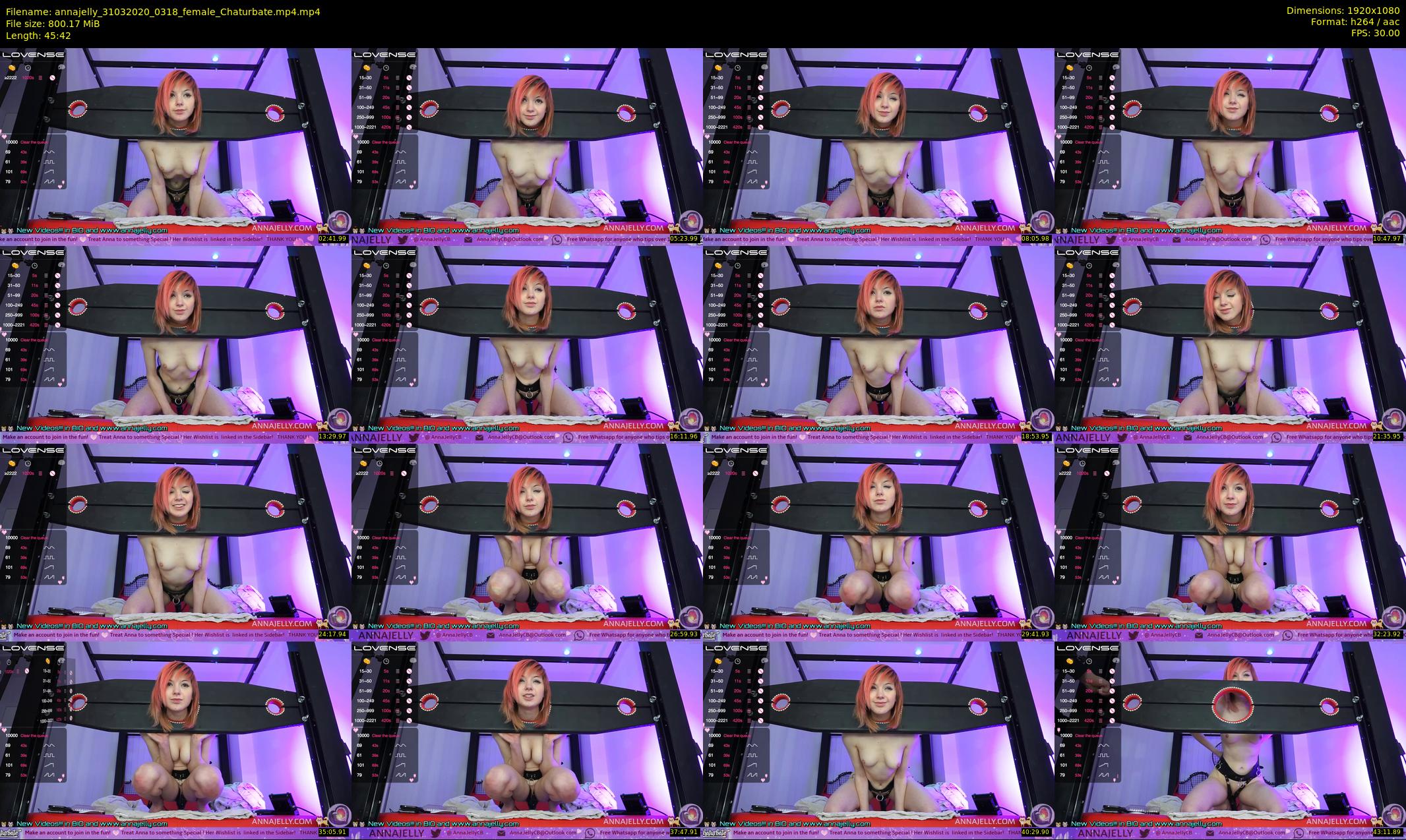 annajelly — 46 minute Chaturbate couple cam show recording, 1080p, Mar 31, 2020