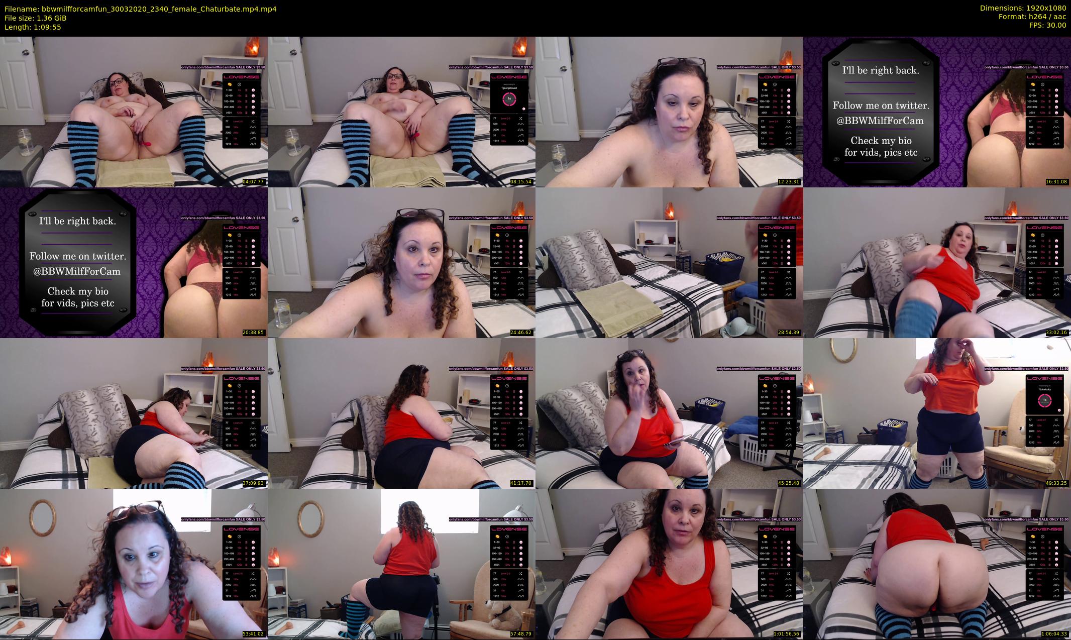 bbwmilfforcamfun — 70 minute Chaturbate female cam show recording, 1080p, Mar 30, 2020
